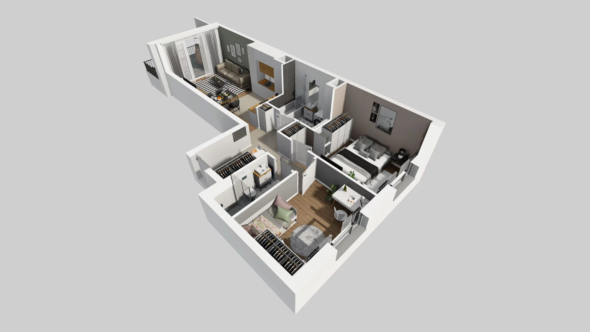 3 pokoje, mieszkanie 58,51 m², piętro 2, oferta nr C/39, Mokotów Sportowy 1 B, Warszawa, Mokotów, Augustówka, ul. Antoniewska