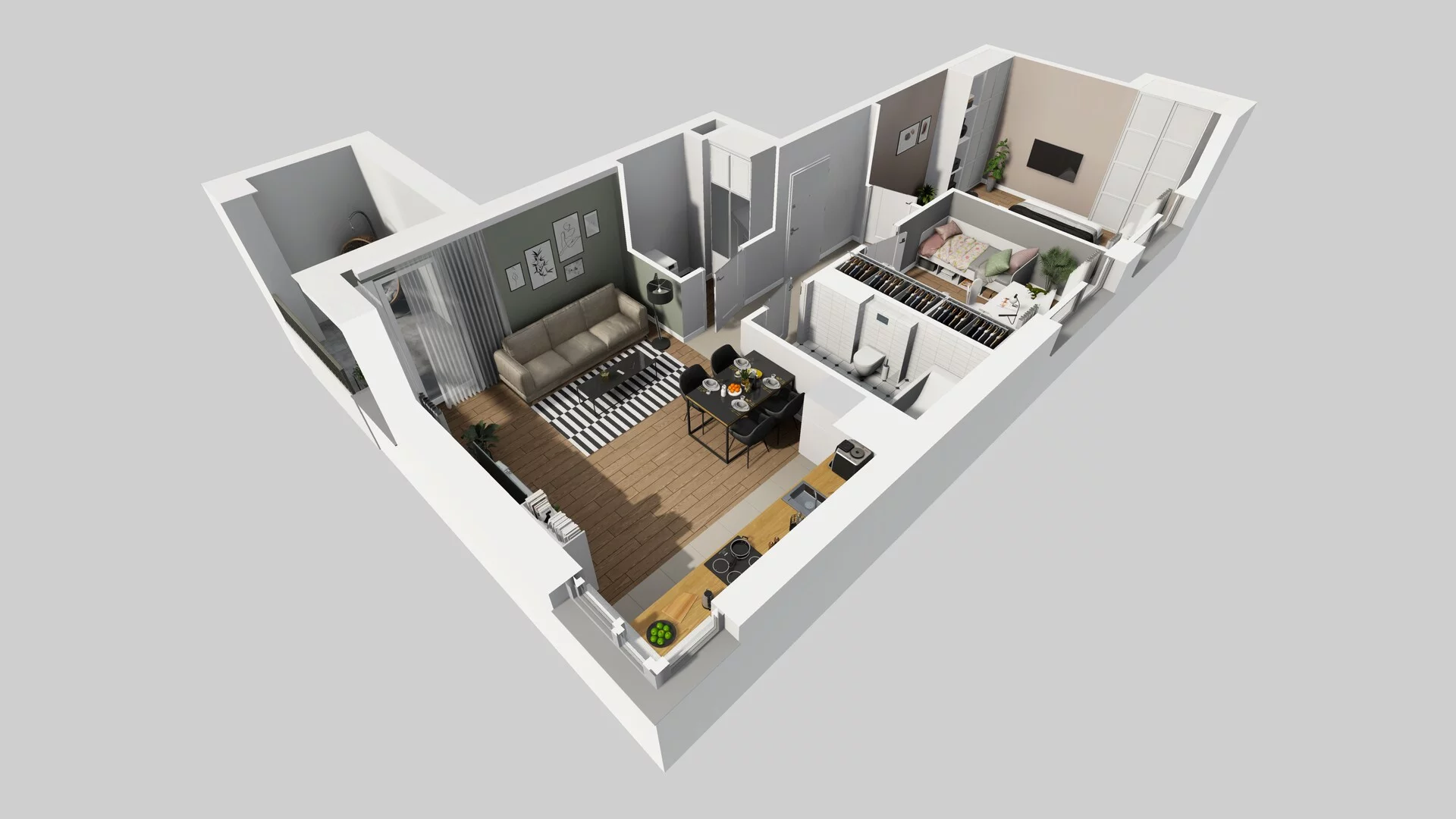 3 pokoje, mieszkanie 59,80 m², piętro 1, oferta nr E/14, Mokotów Sportowy 1 B, Warszawa, Mokotów, Augustówka, ul. Antoniewska