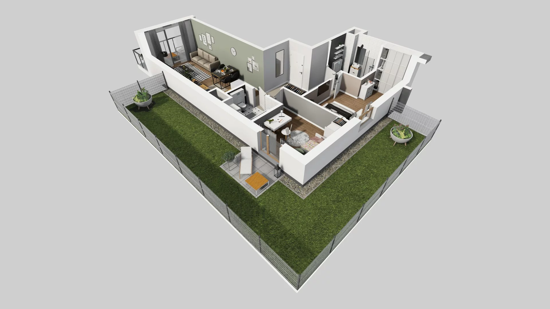 3 pokoje, mieszkanie 62,51 m², parter, oferta nr A/32, Osiedle Bokserska 71, Warszawa, Ursynów, Wyczółki, ul. Bokserska 71