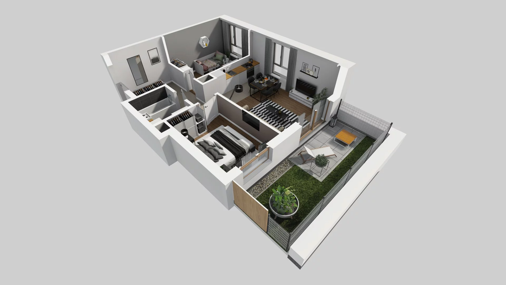 3 pokoje, mieszkanie 53,43 m², parter, oferta nr A/36, Osiedle Bokserska 71, Warszawa, Ursynów, Wyczółki, ul. Bokserska 71