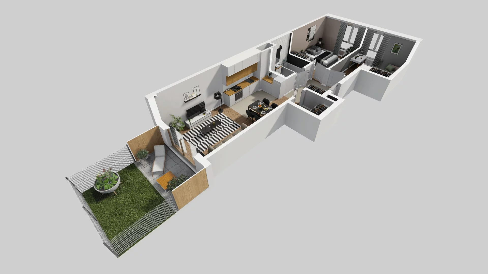 3 pokoje, mieszkanie 61,22 m², parter, oferta nr A/38, Osiedle Bokserska 71, Warszawa, Ursynów, Wyczółki, ul. Bokserska 71