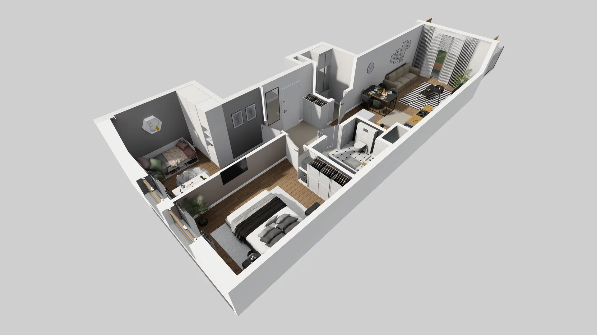 3 pokoje, mieszkanie 61,22 m², parter, oferta nr A/38, Osiedle Bokserska 71, Warszawa, Ursynów, Wyczółki, ul. Bokserska 71