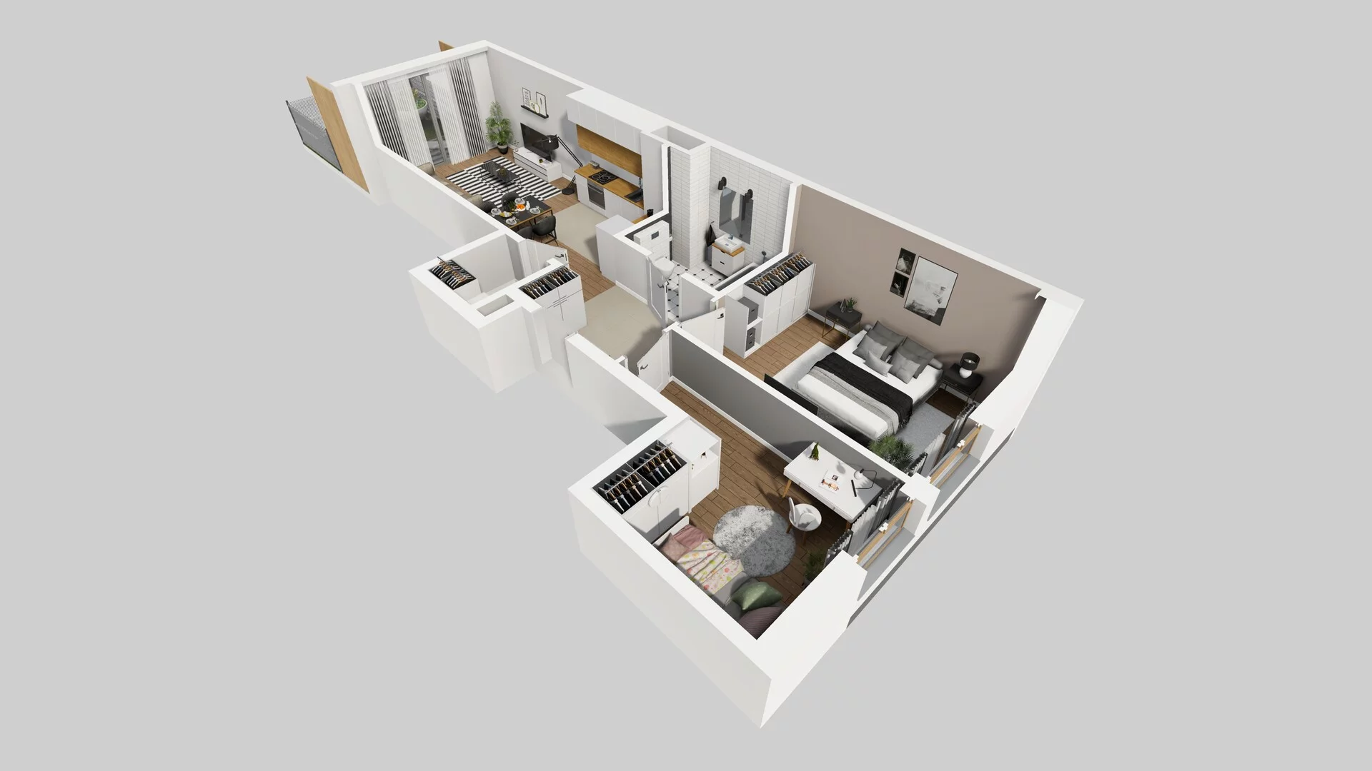 3 pokoje, mieszkanie 61,22 m², parter, oferta nr A/38, Osiedle Bokserska 71, Warszawa, Ursynów, Wyczółki, ul. Bokserska 71