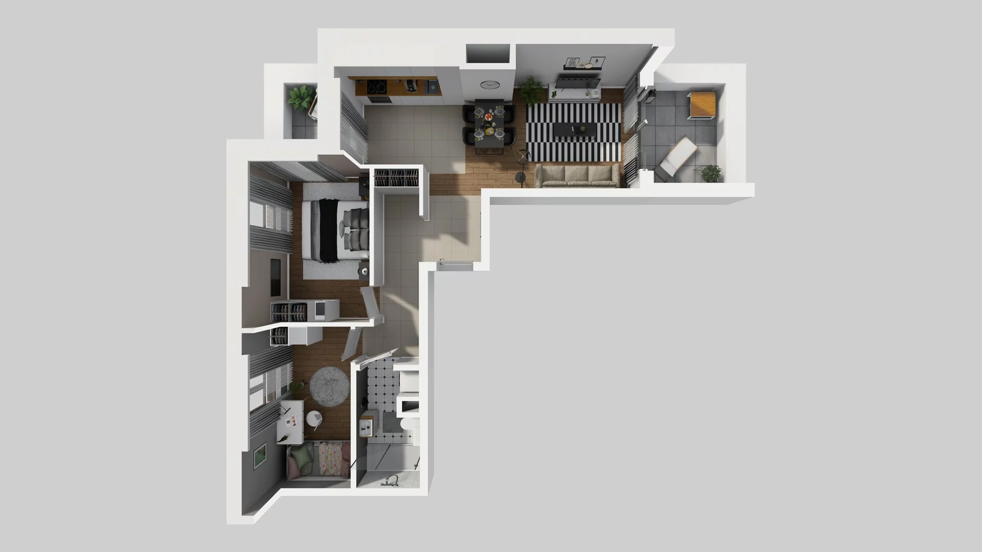 3 pokoje, mieszkanie 58,73 m², piętro 6, oferta nr A/74, Osiedle Bokserska 71, Warszawa, Ursynów, Wyczółki, ul. Bokserska 71