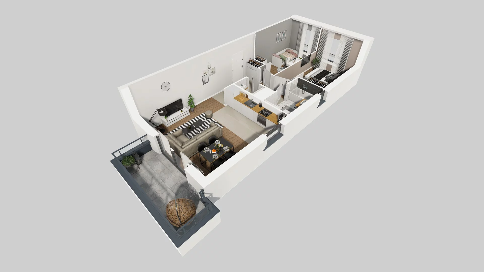 3 pokoje, mieszkanie 62,27 m², piętro 1, oferta nr I/4, Wille Biskupin, Wrocław, Biskupin-Sępolno-Dąbie-Bartoszowice, Śródmieście, ul. Braci Gierymskich 156