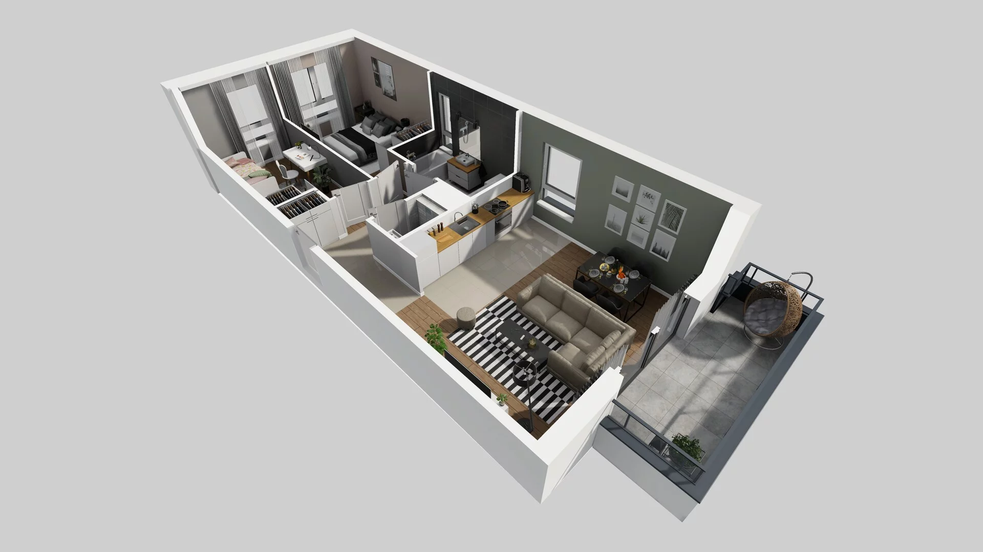 3 pokoje, mieszkanie 62,27 m², piętro 1, oferta nr I/4, Wille Biskupin, Wrocław, Biskupin-Sępolno-Dąbie-Bartoszowice, Śródmieście, ul. Braci Gierymskich 156