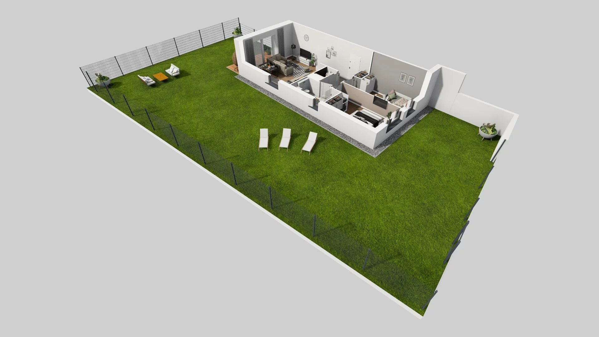 3 pokoje, mieszkanie 60,89 m², parter, oferta nr J/1, Wille Biskupin, Wrocław, Biskupin-Sępolno-Dąbie-Bartoszowice, Śródmieście, ul. Braci Gierymskich 156