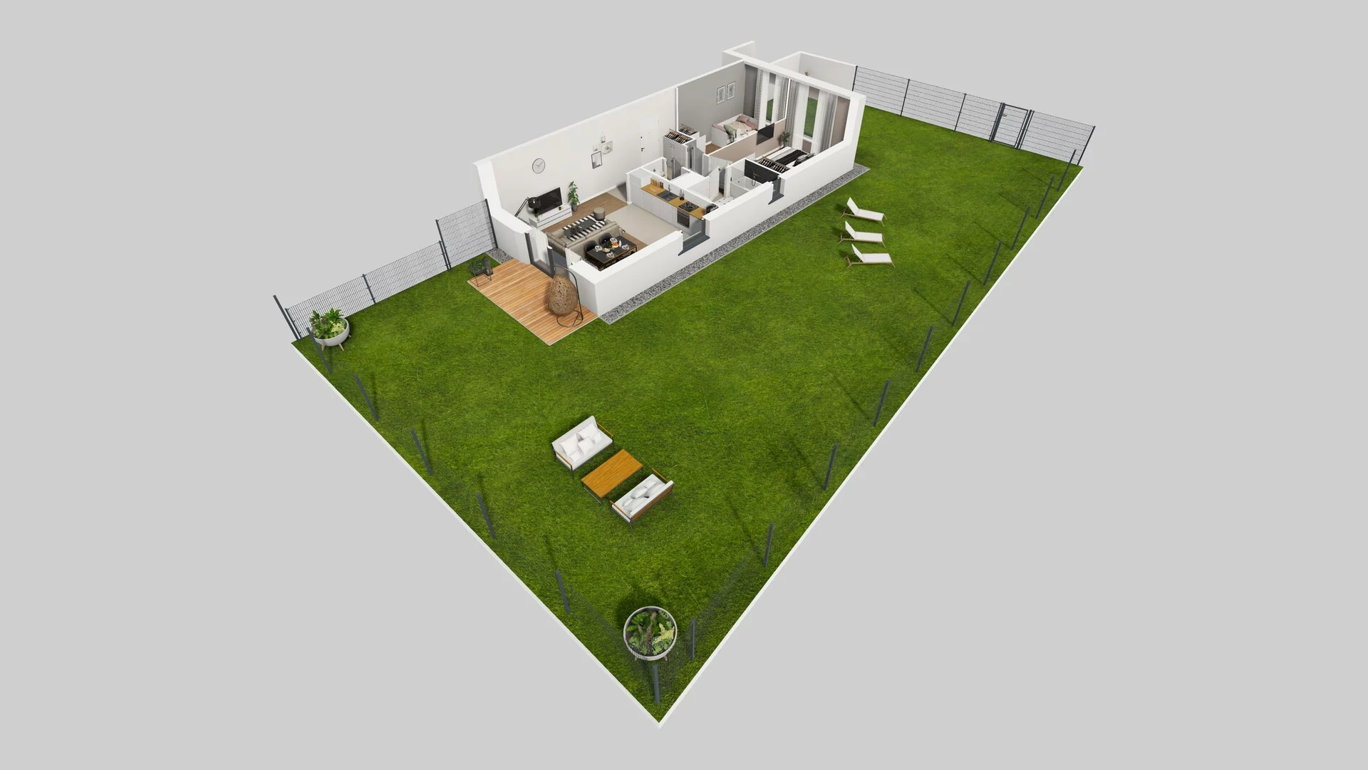3 pokoje, mieszkanie 60,89 m², parter, oferta nr J/1, Wille Biskupin, Wrocław, Biskupin-Sępolno-Dąbie-Bartoszowice, Śródmieście, ul. Braci Gierymskich 156