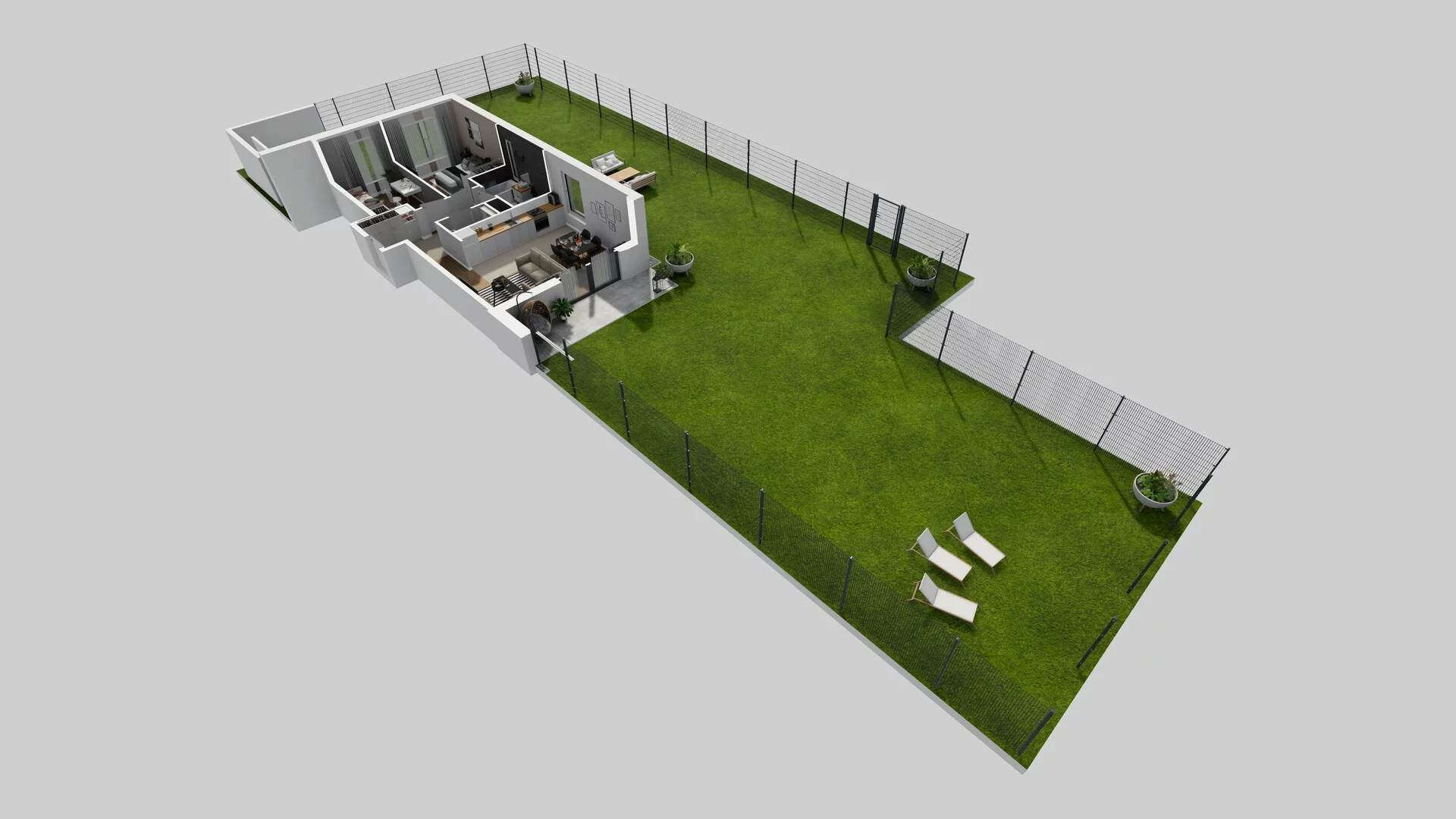3 pokoje, mieszkanie 65,44 m², parter, oferta nr F/1, Wille Biskupin, Wrocław, Biskupin-Sępolno-Dąbie-Bartoszowice, Śródmieście, ul. Braci Gierymskich 156