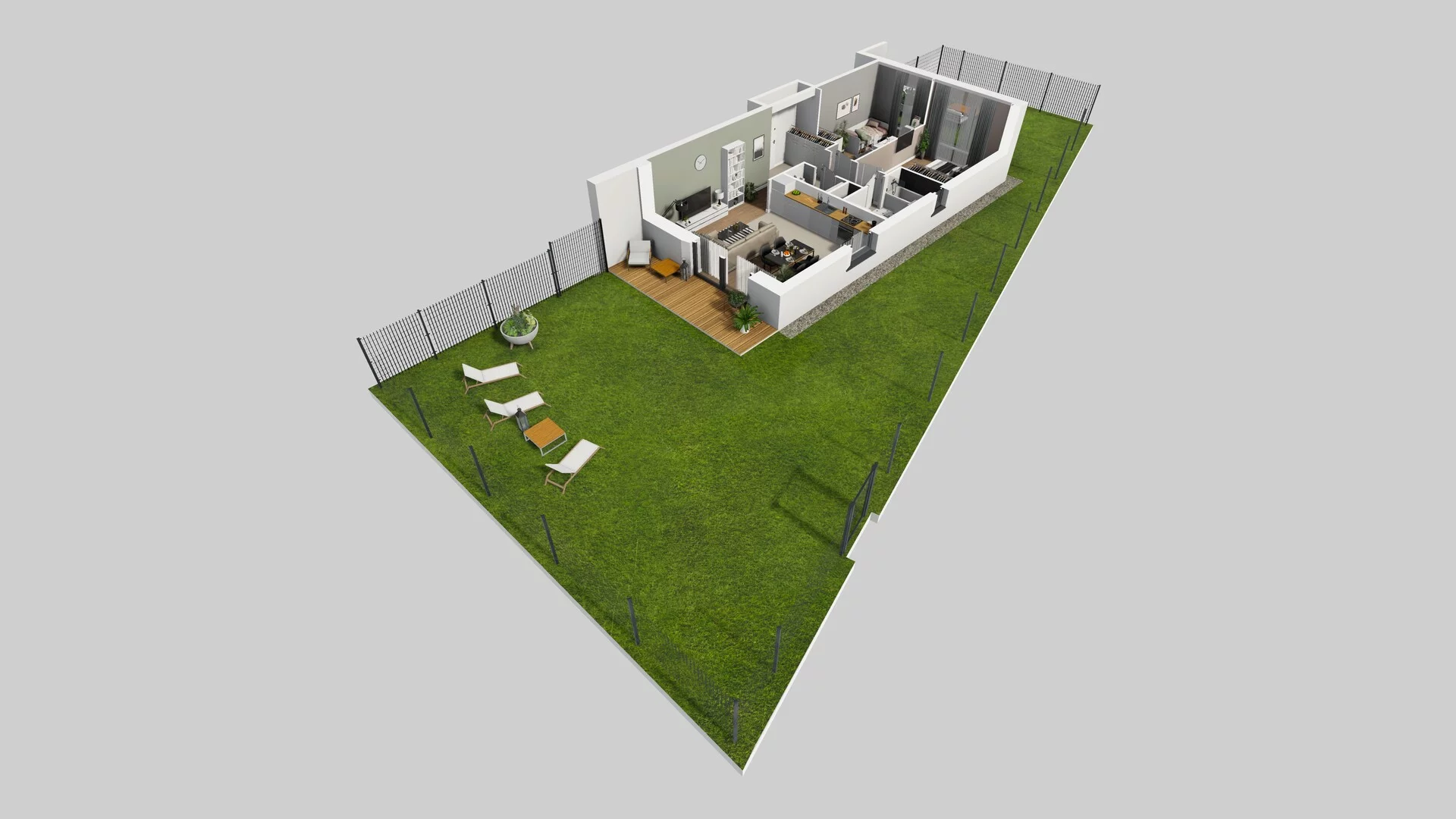 3 pokoje, mieszkanie 63,97 m², parter, oferta nr N/1, Wille Biskupin etap 3, Wrocław, Biskupin-Sępolno-Dąbie-Bartoszowice, Śródmieście, ul. Braci Gierymskich
