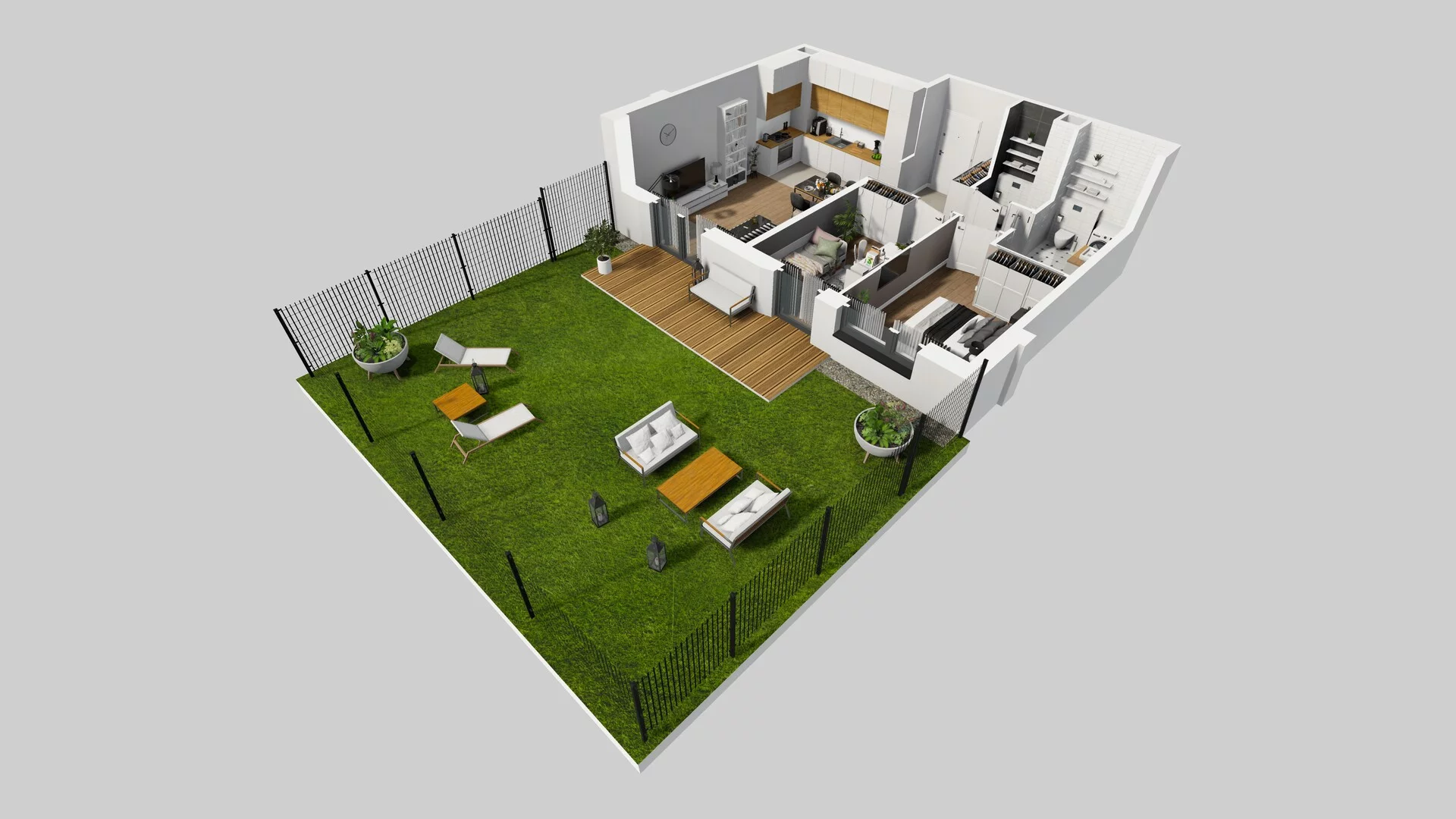 3 pokoje, mieszkanie 56,13 m², parter, oferta nr N/2, Wille Biskupin etap 3, Wrocław, Biskupin-Sępolno-Dąbie-Bartoszowice, Śródmieście, ul. Braci Gierymskich