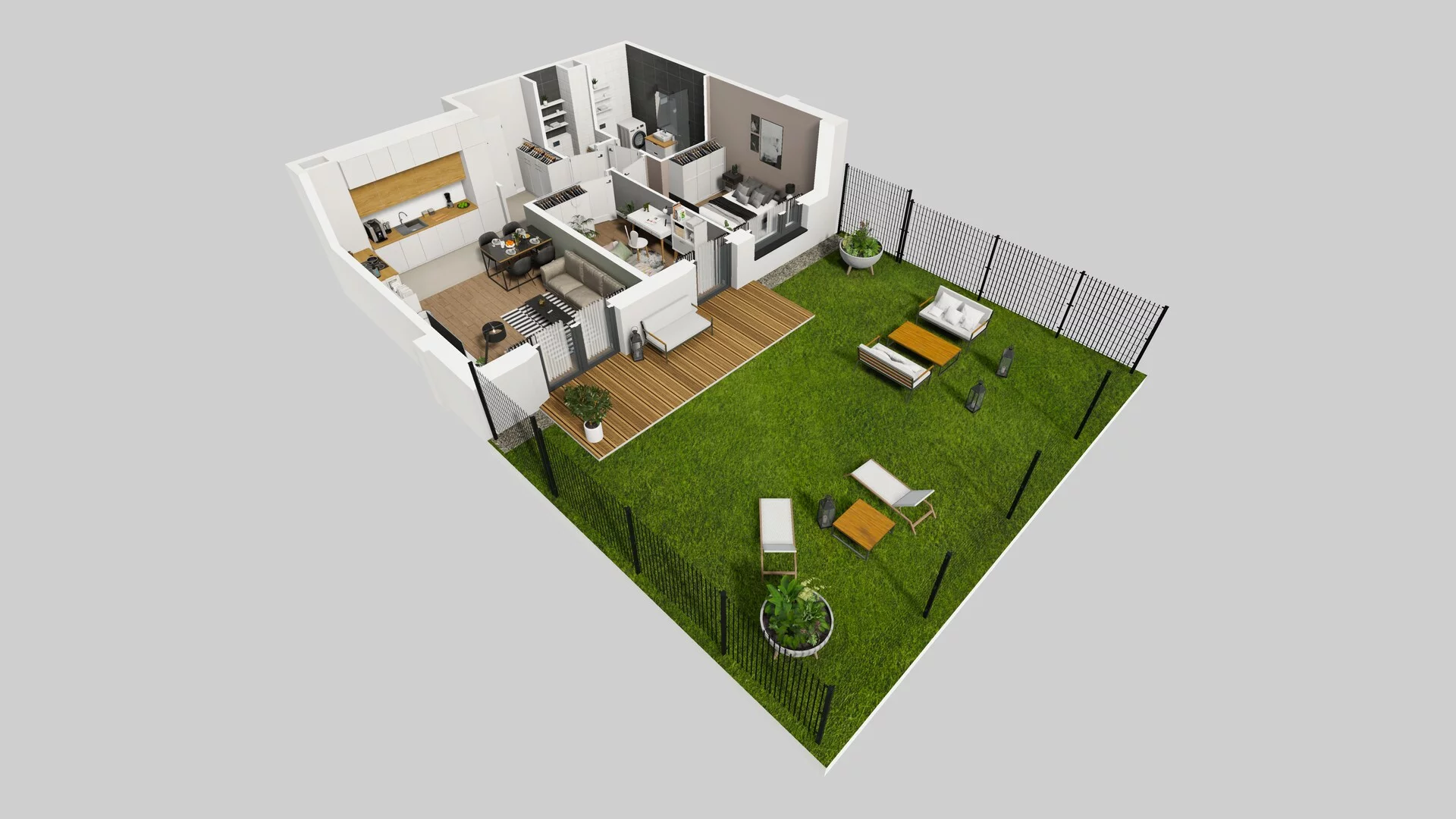 3 pokoje, mieszkanie 56,13 m², parter, oferta nr N/2, Wille Biskupin etap 3, Wrocław, Biskupin-Sępolno-Dąbie-Bartoszowice, Śródmieście, ul. Braci Gierymskich