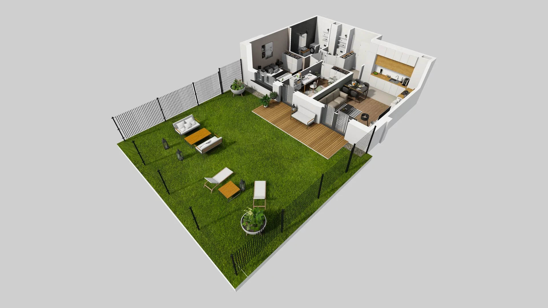 3 pokoje, mieszkanie 56,13 m², parter, oferta nr O/2, Wille Biskupin etap 3, Wrocław, Biskupin-Sępolno-Dąbie-Bartoszowice, Śródmieście, ul. Braci Gierymskich