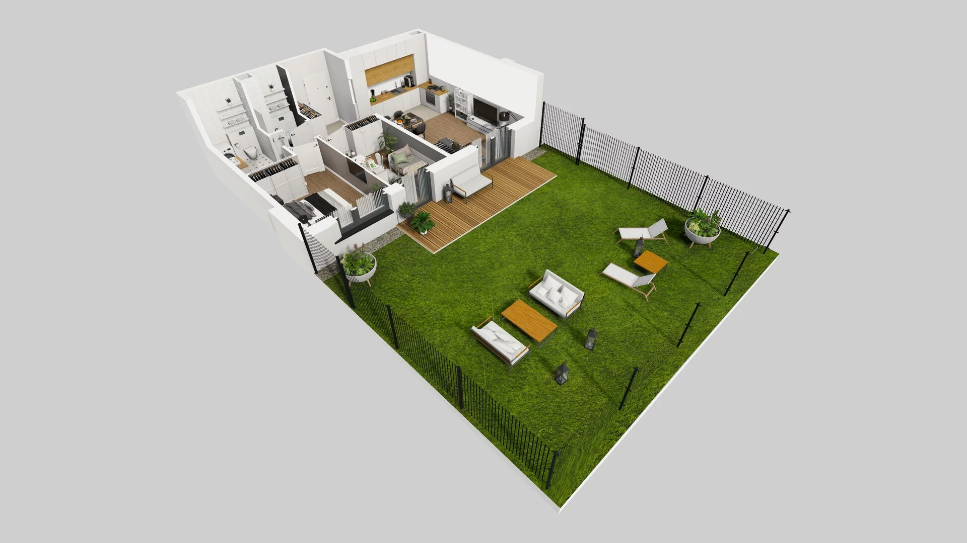 3 pokoje, mieszkanie 56,13 m², parter, oferta nr O/2, Wille Biskupin etap 3, Wrocław, Biskupin-Sępolno-Dąbie-Bartoszowice, Śródmieście, ul. Braci Gierymskich