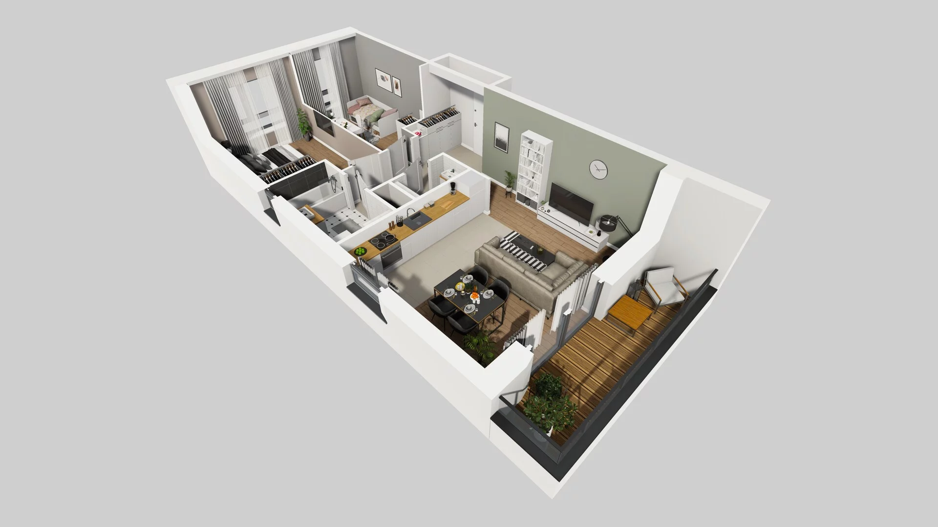 3 pokoje, mieszkanie 63,97 m², piętro 2, oferta nr O/9, Wille Biskupin etap 3, Wrocław, Biskupin-Sępolno-Dąbie-Bartoszowice, Śródmieście, ul. Braci Gierymskich