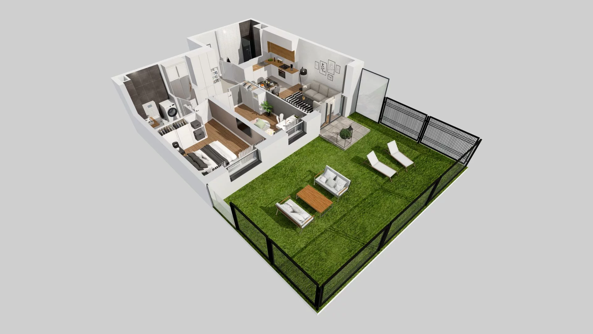 3 pokoje, mieszkanie 60,57 m², parter, oferta nr B/3, Braniborska 80, Wrocław, Stare Miasto, ul. Braniborska 80