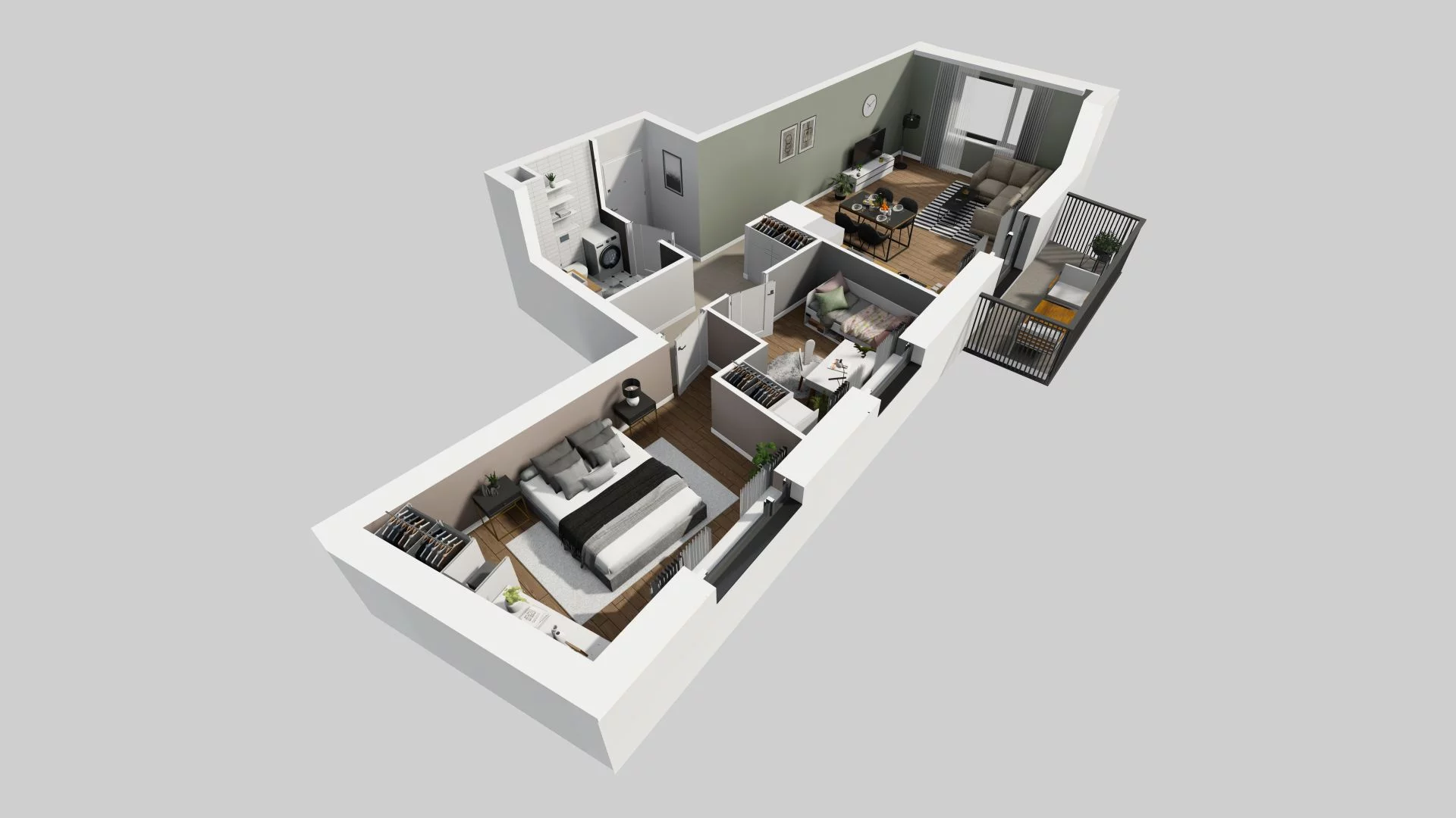 3 pokoje, mieszkanie 63,65 m², piętro 3, oferta nr A/19, Apartamenty nad Oławką, Wrocław, Przedmieście Oławskie, Krzyki, ul. Krakowska 98