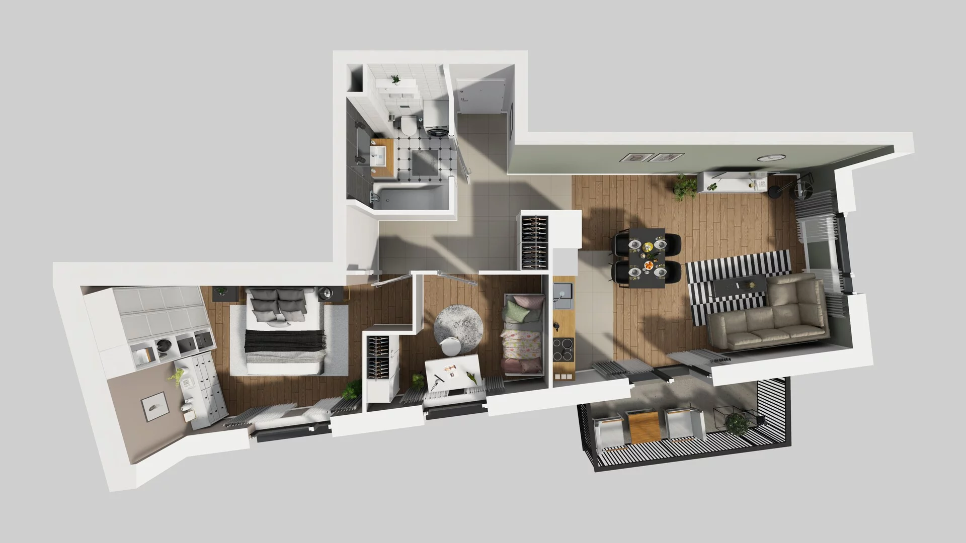 3 pokoje, mieszkanie 63,50 m², piętro 7, oferta nr A/43, Apartamenty nad Oławką, Wrocław, Przedmieście Oławskie, Krzyki, ul. Krakowska 98