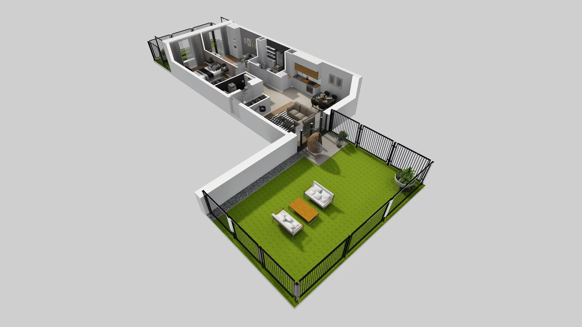 3 pokoje, mieszkanie 67,42 m², parter, oferta nr B/1, Apartamenty nad Oławką 2, Wrocław, Przedmieście Oławskie, Krzyki, ul. Krakowska 98a
