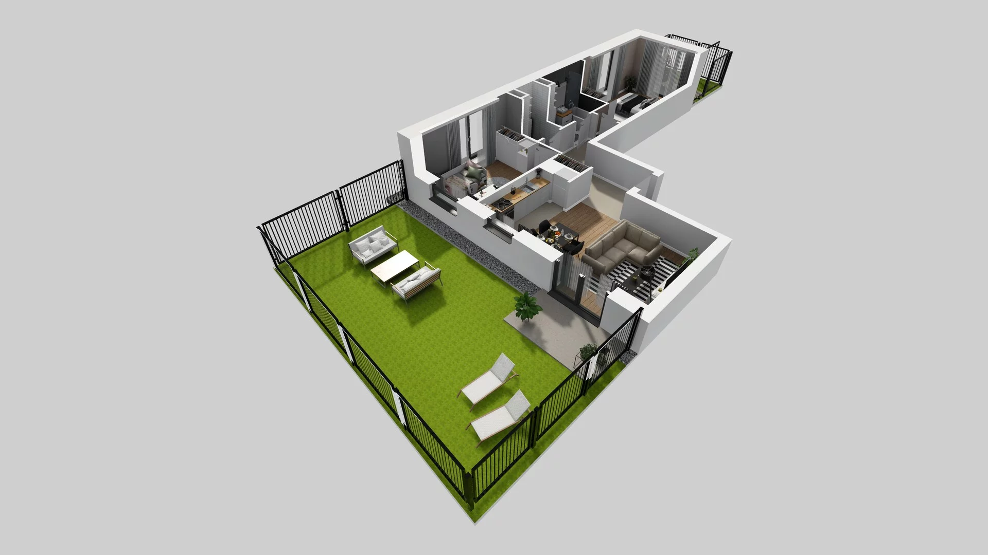 3 pokoje, mieszkanie 60,20 m², parter, oferta nr B/2, Apartamenty nad Oławką 2, Wrocław, Przedmieście Oławskie, Krzyki, ul. Krakowska 98a