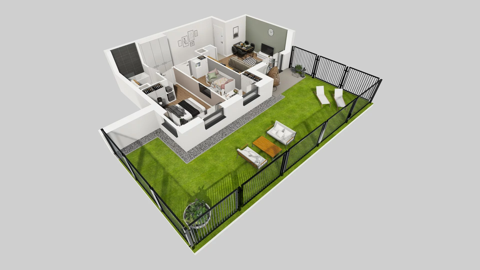 3 pokoje, mieszkanie 53,05 m², parter, oferta nr B/30, Apartamenty nad Oławką 2, Wrocław, Przedmieście Oławskie, Krzyki, ul. Krakowska 98a