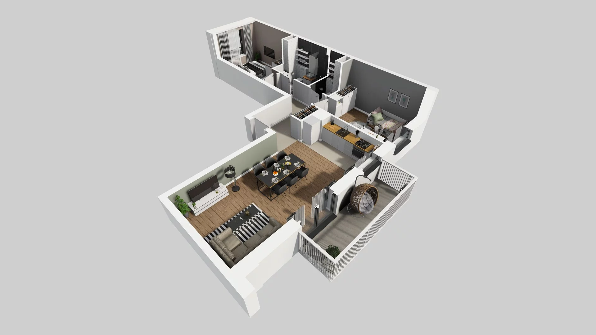 3 pokoje, mieszkanie 62,62 m², piętro 2, oferta nr B/67, Apartamenty nad Oławką 2, Wrocław, Przedmieście Oławskie, Krzyki, ul. Krakowska 98a