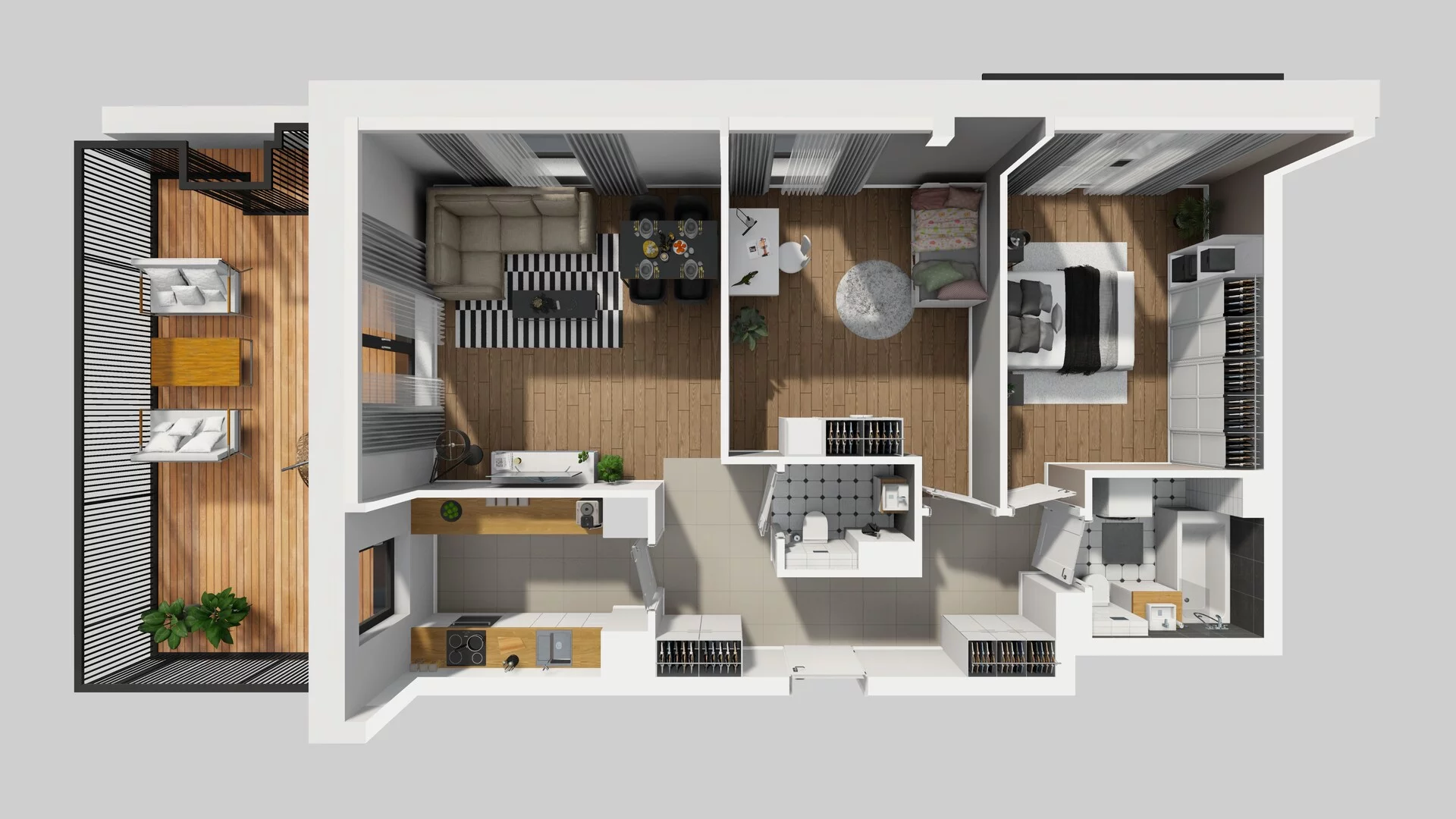 3 pokoje, mieszkanie 74,92 m², piętro 2, oferta nr B/93, Apartamenty nad Oławką 2, Wrocław, Przedmieście Oławskie, Krzyki, ul. Krakowska 98a