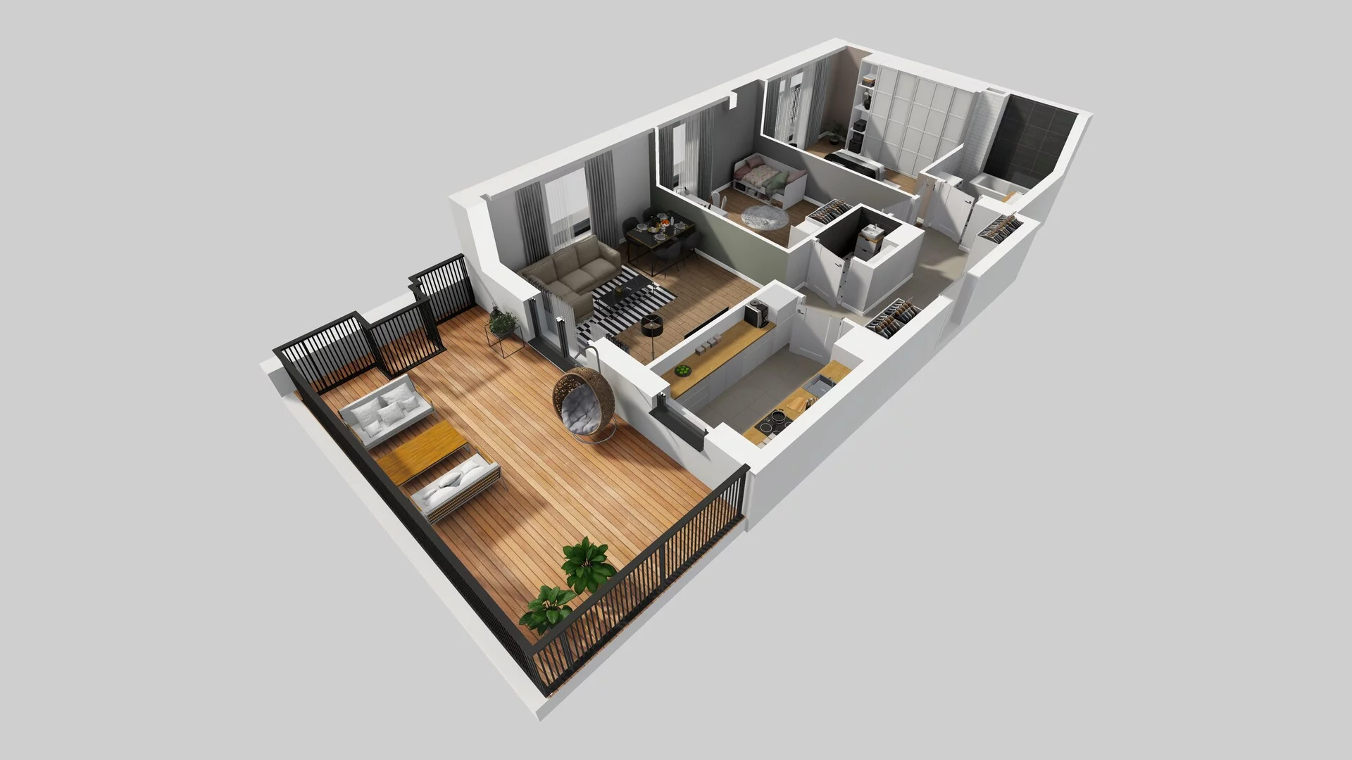 3 pokoje, mieszkanie 74,92 m², piętro 2, oferta nr B/93, Apartamenty nad Oławką 2, Wrocław, Przedmieście Oławskie, Krzyki, ul. Krakowska 98a