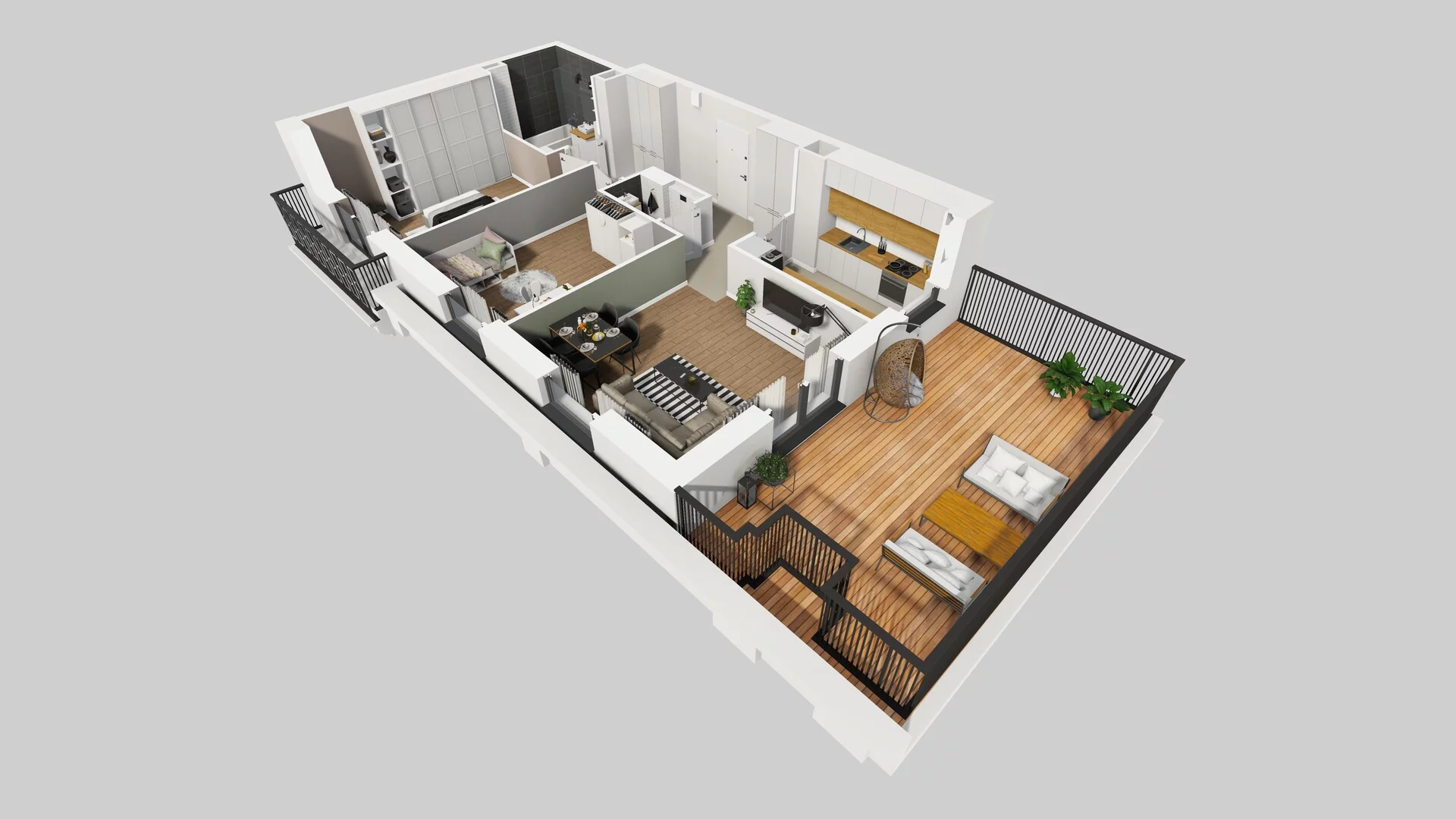 3 pokoje, mieszkanie 74,92 m², piętro 2, oferta nr B/93, Apartamenty nad Oławką 2, Wrocław, Przedmieście Oławskie, Krzyki, ul. Krakowska 98a