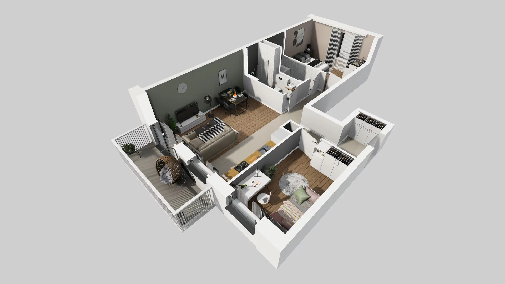 3 pokoje, mieszkanie 64,89 m², piętro 3, oferta nr B/95, Apartamenty nad Oławką 2, Wrocław, Przedmieście Oławskie, Krzyki, ul. Krakowska 98a