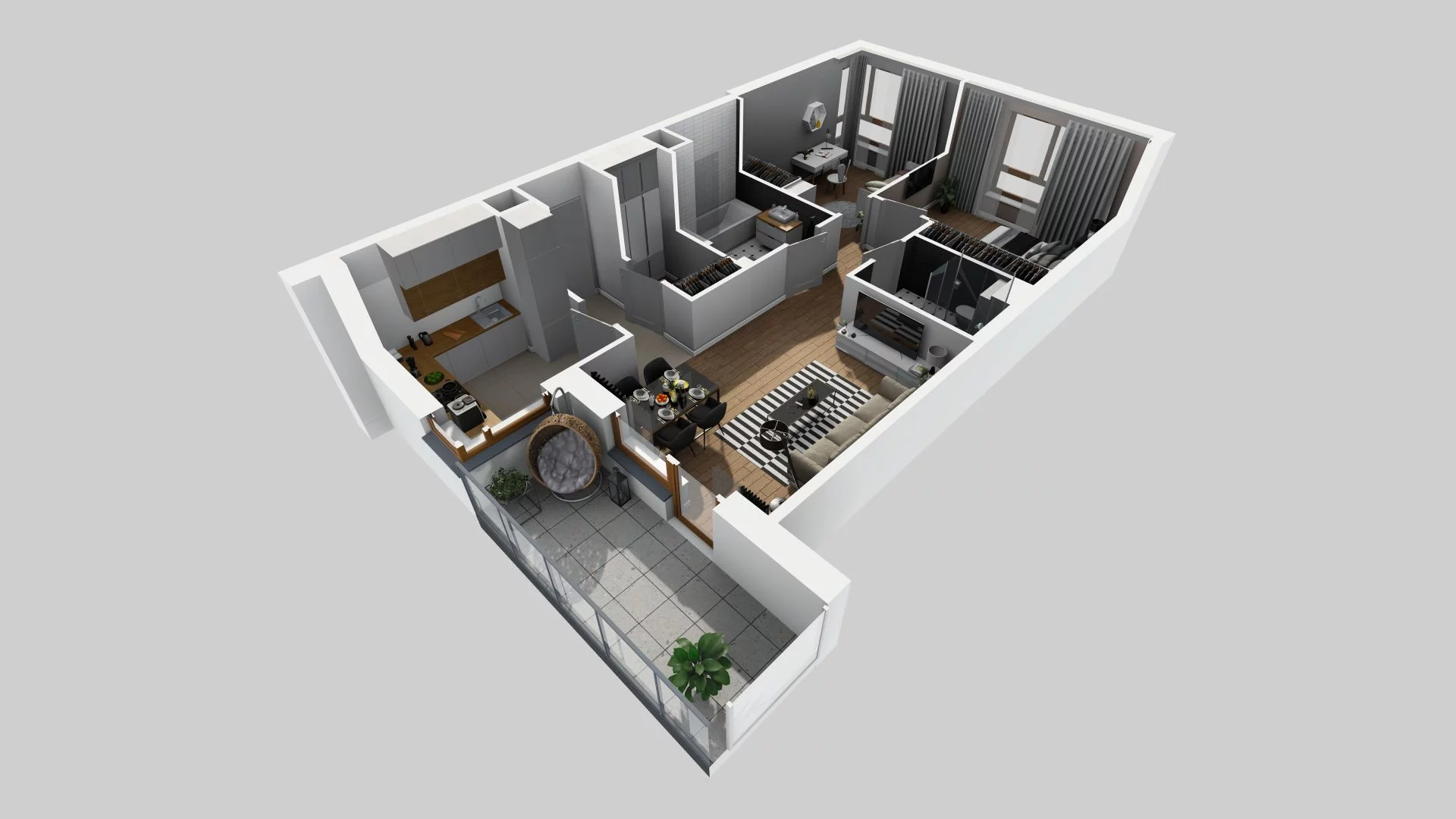 Mieszkanie 67,47 m², piętro 3, oferta nr B/52, Apartamenty Literacka, Warszawa, Bielany, Piaski, ul. Literacka