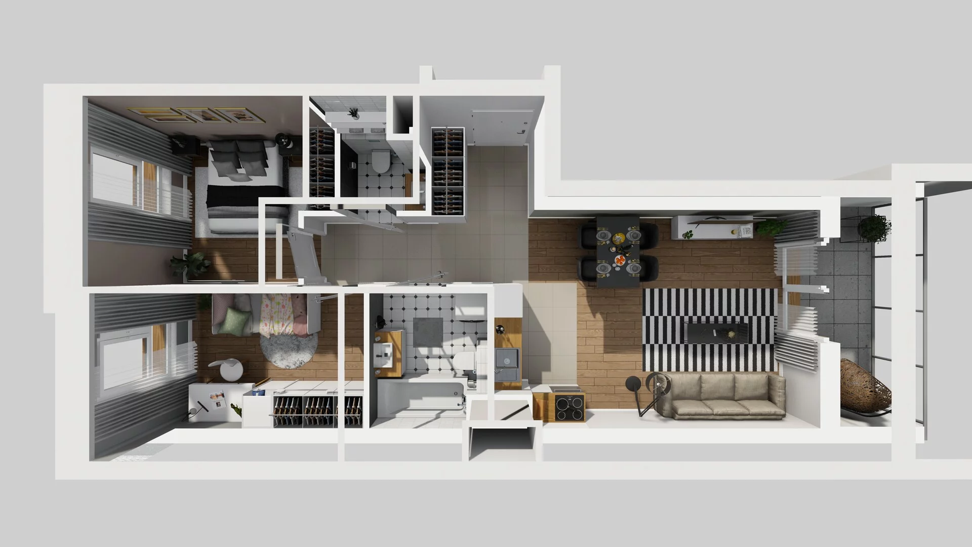 3 pokoje, mieszkanie 54,95 m², piętro 2, oferta nr C/11, Apartamenty Literacka 2, Warszawa, Bielany, Piaski, ul. Literacka