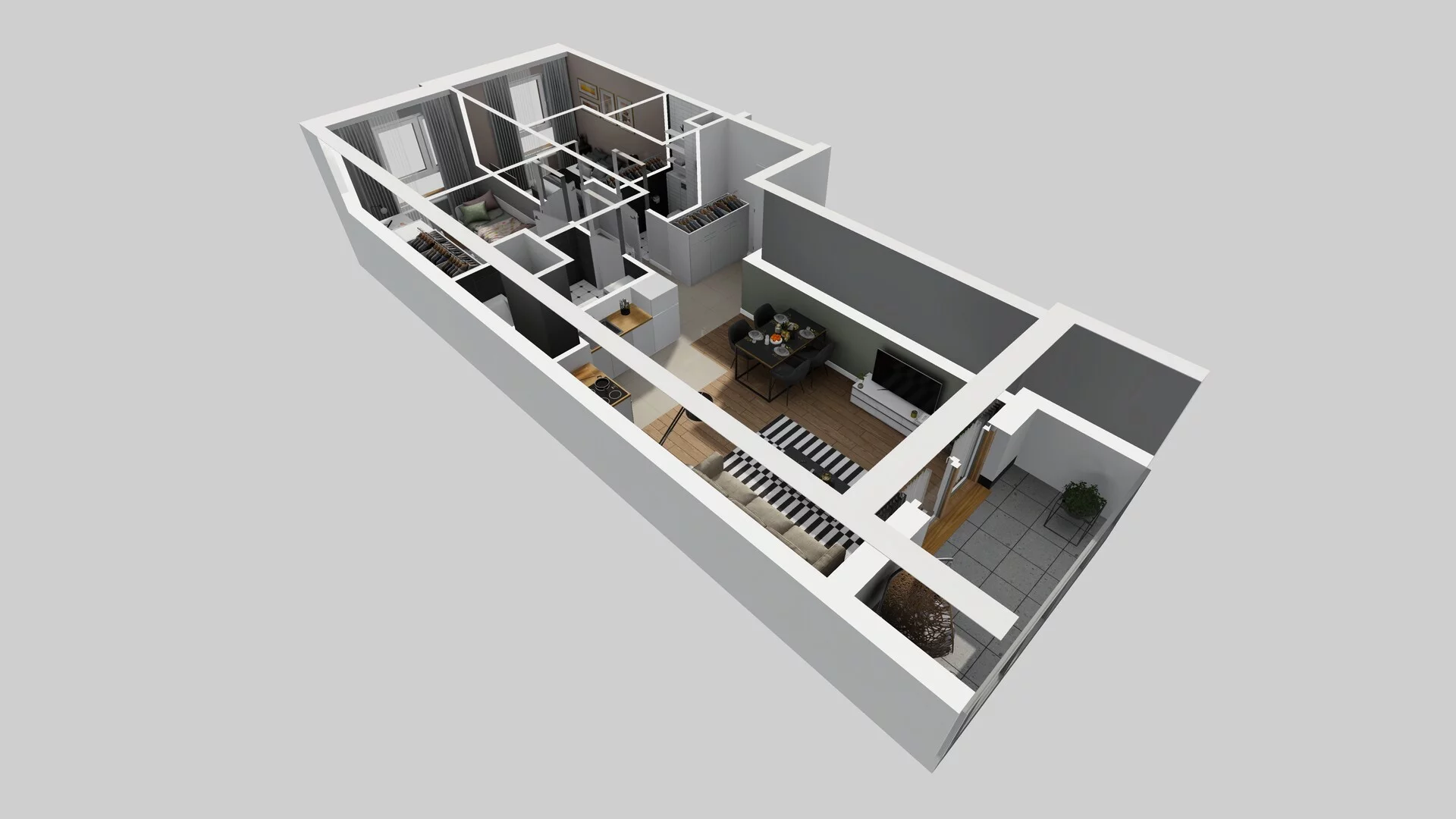 3 pokoje, mieszkanie 54,95 m², piętro 2, oferta nr C/11, Apartamenty Literacka 2, Warszawa, Bielany, Piaski, ul. Literacka
