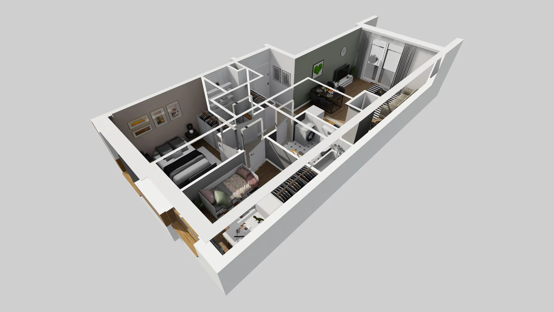 3 pokoje, mieszkanie 54,95 m², piętro 2, oferta nr C/11, Apartamenty Literacka 2, Warszawa, Bielany, Piaski, ul. Literacka