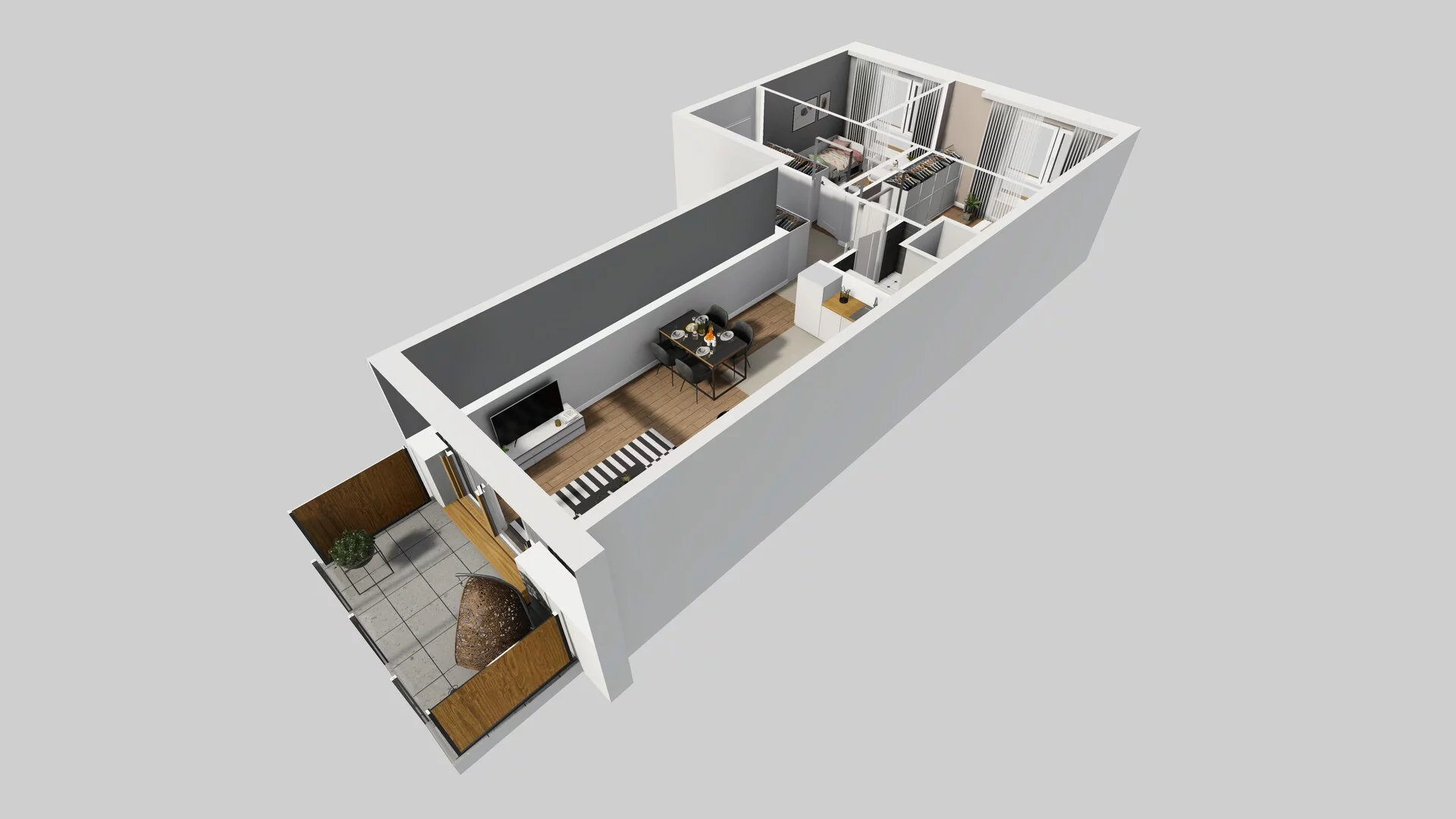 3 pokoje, mieszkanie 58,69 m², piętro 1, oferta nr D/3, Apartamenty Literacka 2, Warszawa, Bielany, Piaski, ul. Literacka