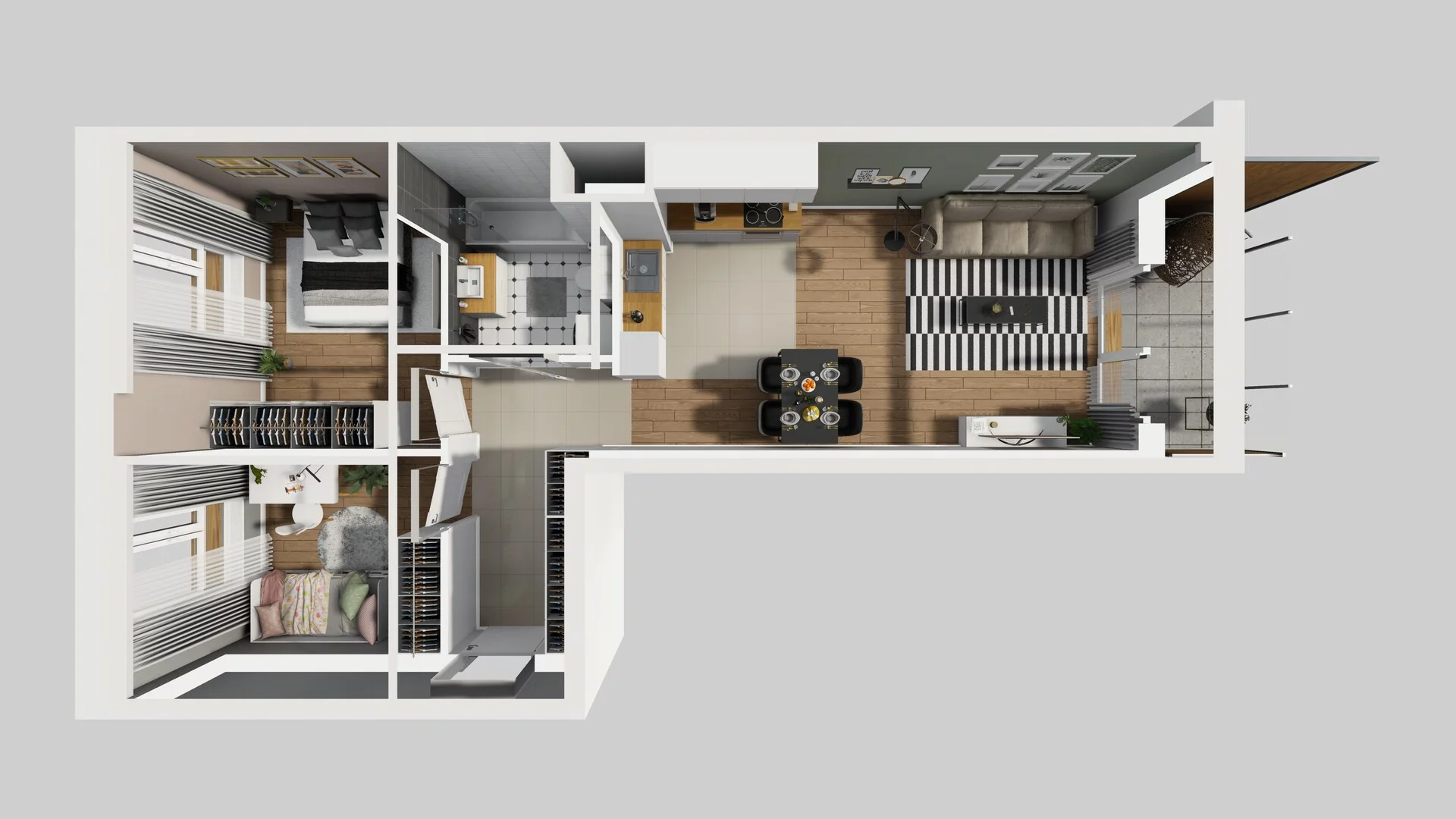 3 pokoje, mieszkanie 58,69 m², piętro 3, oferta nr D/11, Apartamenty Literacka 2, Warszawa, Bielany, Piaski, ul. Literacka