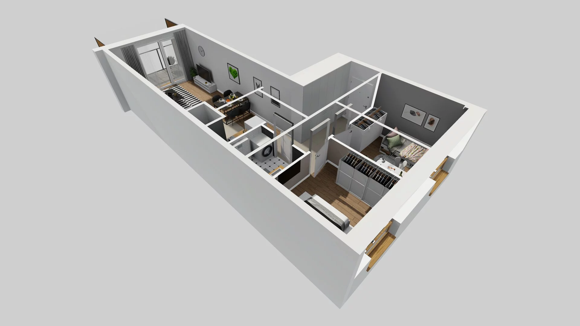 3 pokoje, mieszkanie 58,69 m², piętro 3, oferta nr D/11, Apartamenty Literacka 2, Warszawa, Bielany, Piaski, ul. Literacka