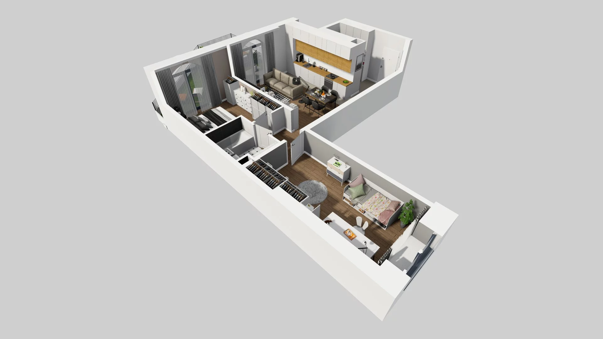 3 pokoje, mieszkanie 67,77 m², parter, oferta nr A/16, Osobowicka 114, Wrocław, Osobowice-Rędzin, Fabryczna, ul. Osobowicka 114