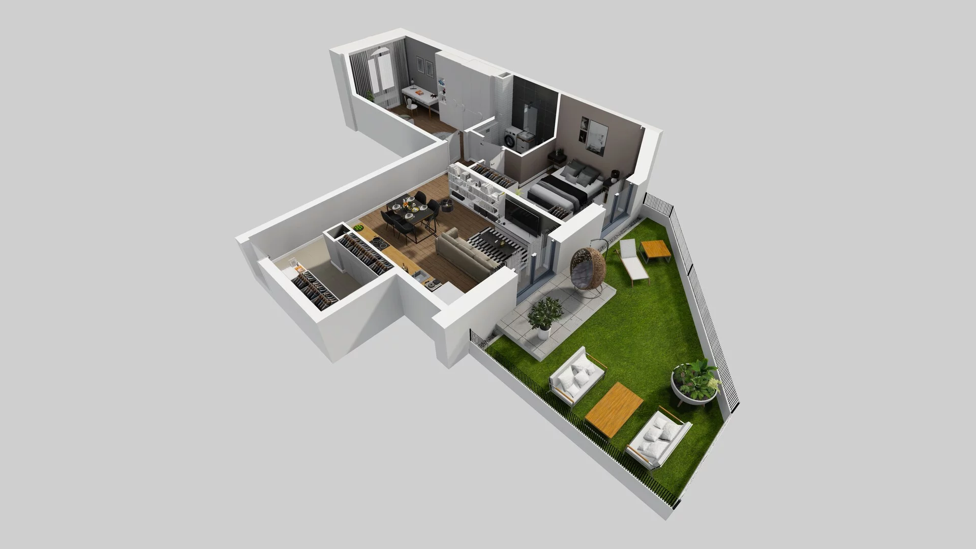 3 pokoje, mieszkanie 67,77 m², parter, oferta nr A/16, Osobowicka 114, Wrocław, Osobowice-Rędzin, Fabryczna, ul. Osobowicka 114