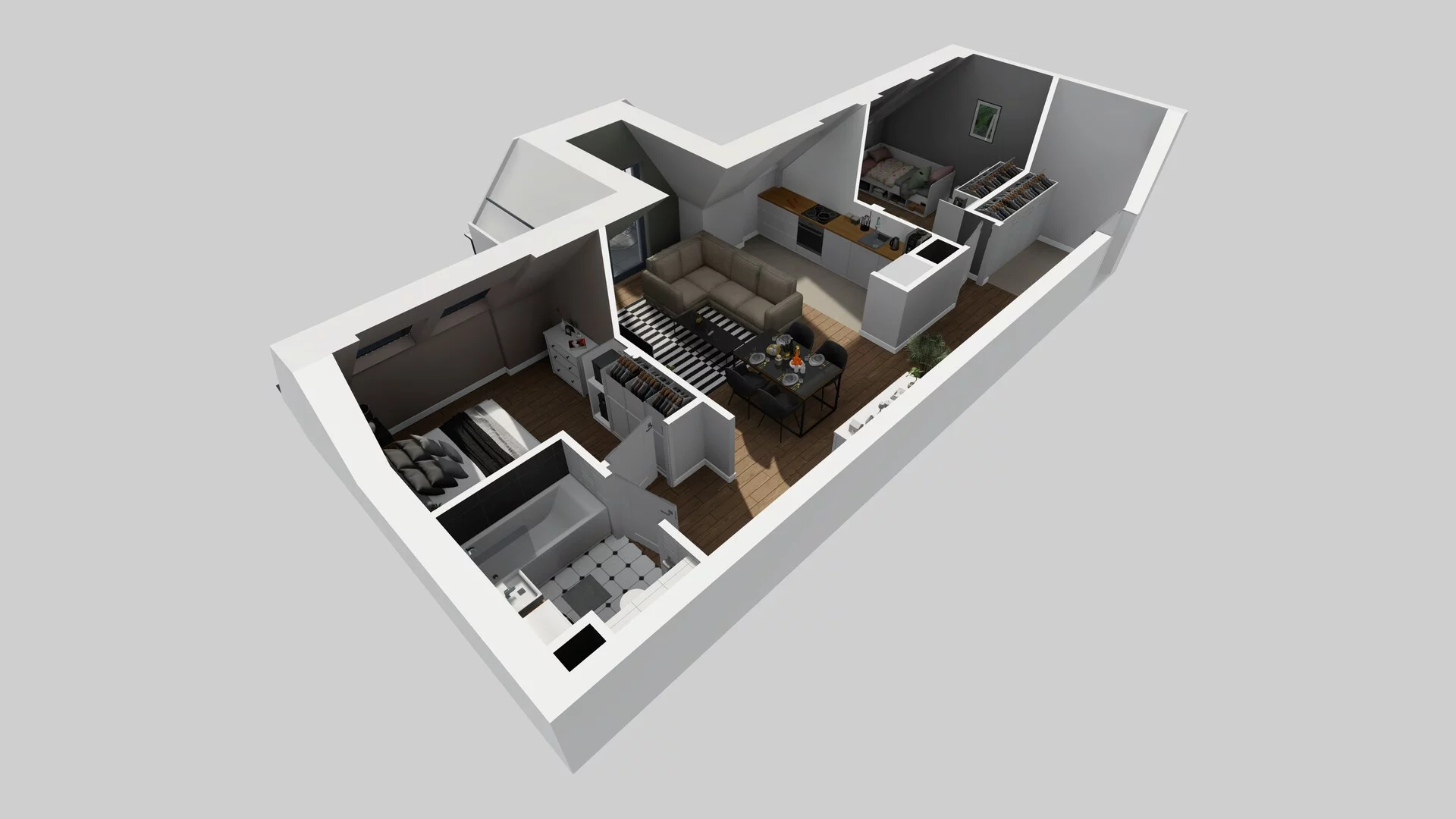 3 pokoje, mieszkanie 54,29 m², piętro 2, oferta nr A/23, Osobowicka 114, Wrocław, Osobowice-Rędzin, Fabryczna, ul. Osobowicka 114