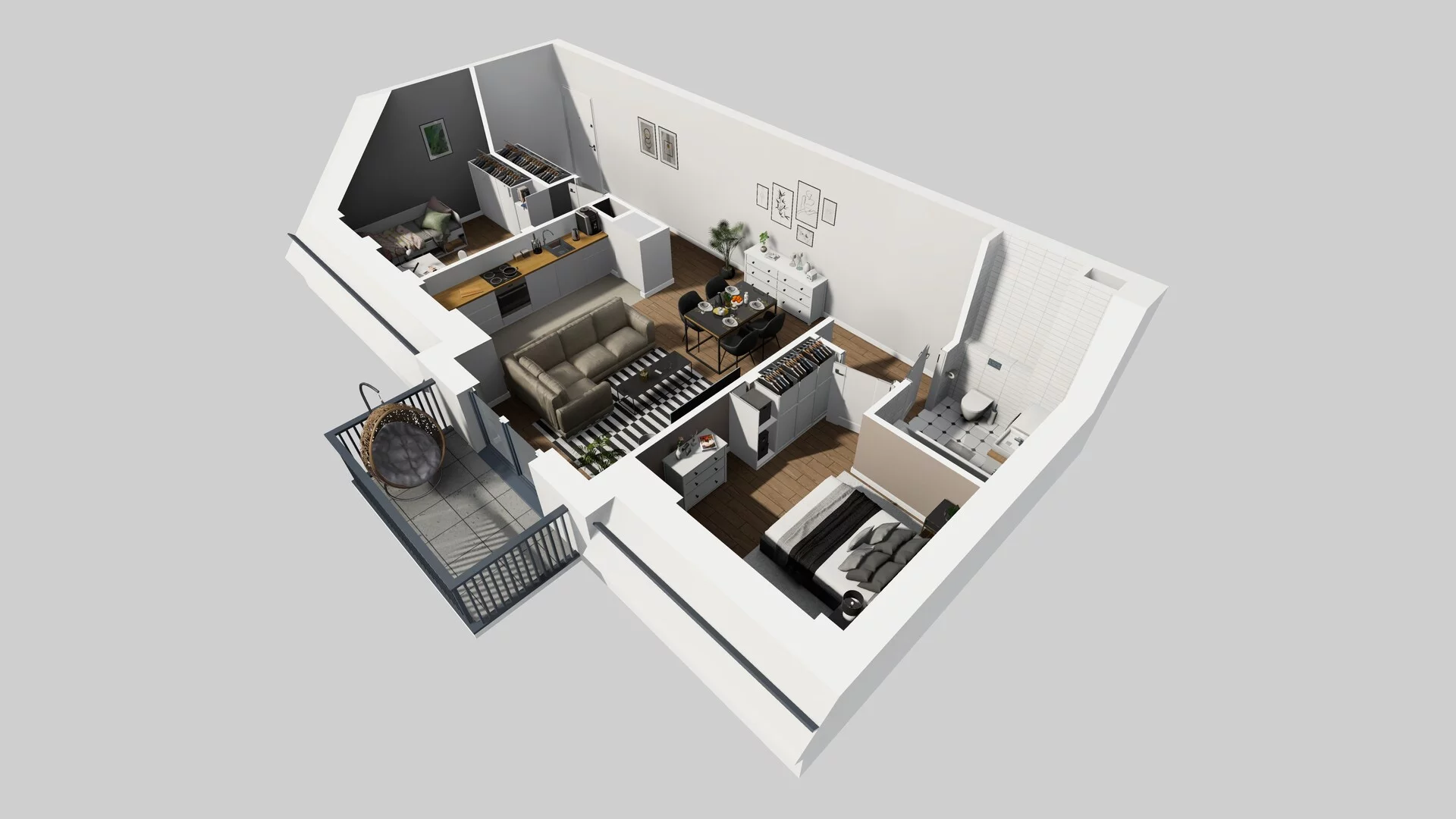 3 pokoje, mieszkanie 54,29 m², piętro 2, oferta nr A/23, Osobowicka 114, Wrocław, Osobowice-Rędzin, Fabryczna, ul. Osobowicka 114