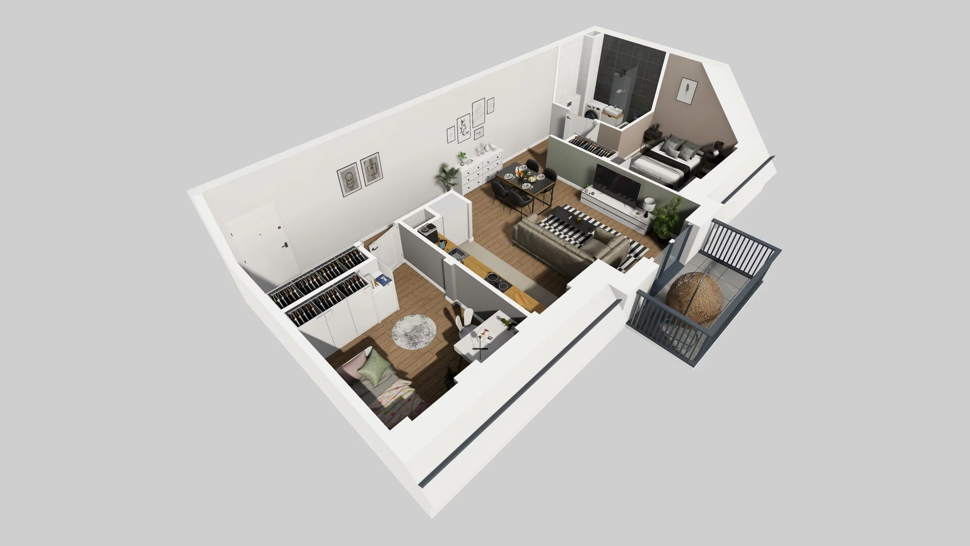 3 pokoje, mieszkanie 54,29 m², piętro 2, oferta nr A/23, Osobowicka 114, Wrocław, Osobowice-Rędzin, Fabryczna, ul. Osobowicka 114