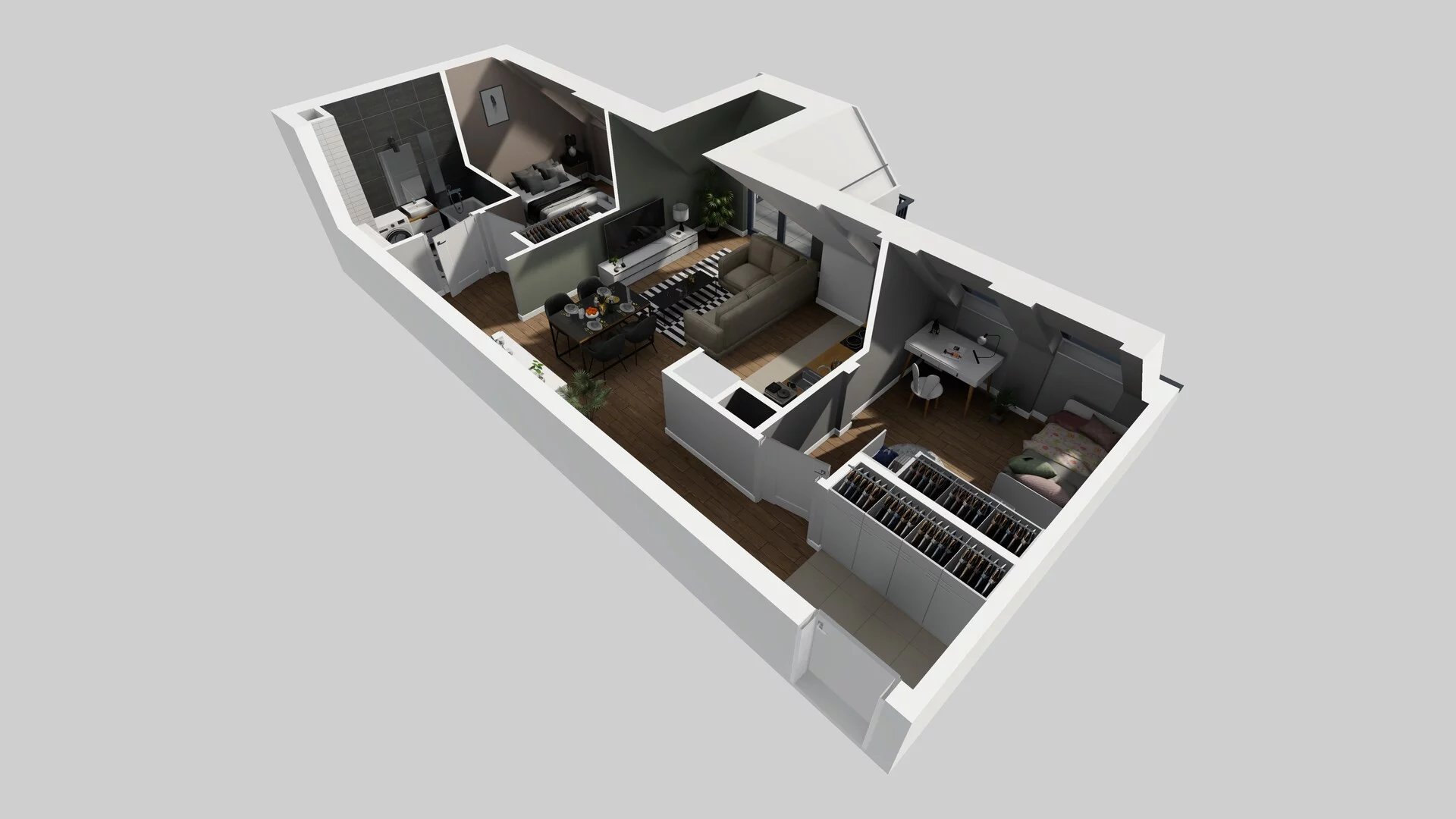 3 pokoje, mieszkanie 54,29 m², piętro 2, oferta nr A/23, Osobowicka 114, Wrocław, Osobowice-Rędzin, Fabryczna, ul. Osobowicka 114