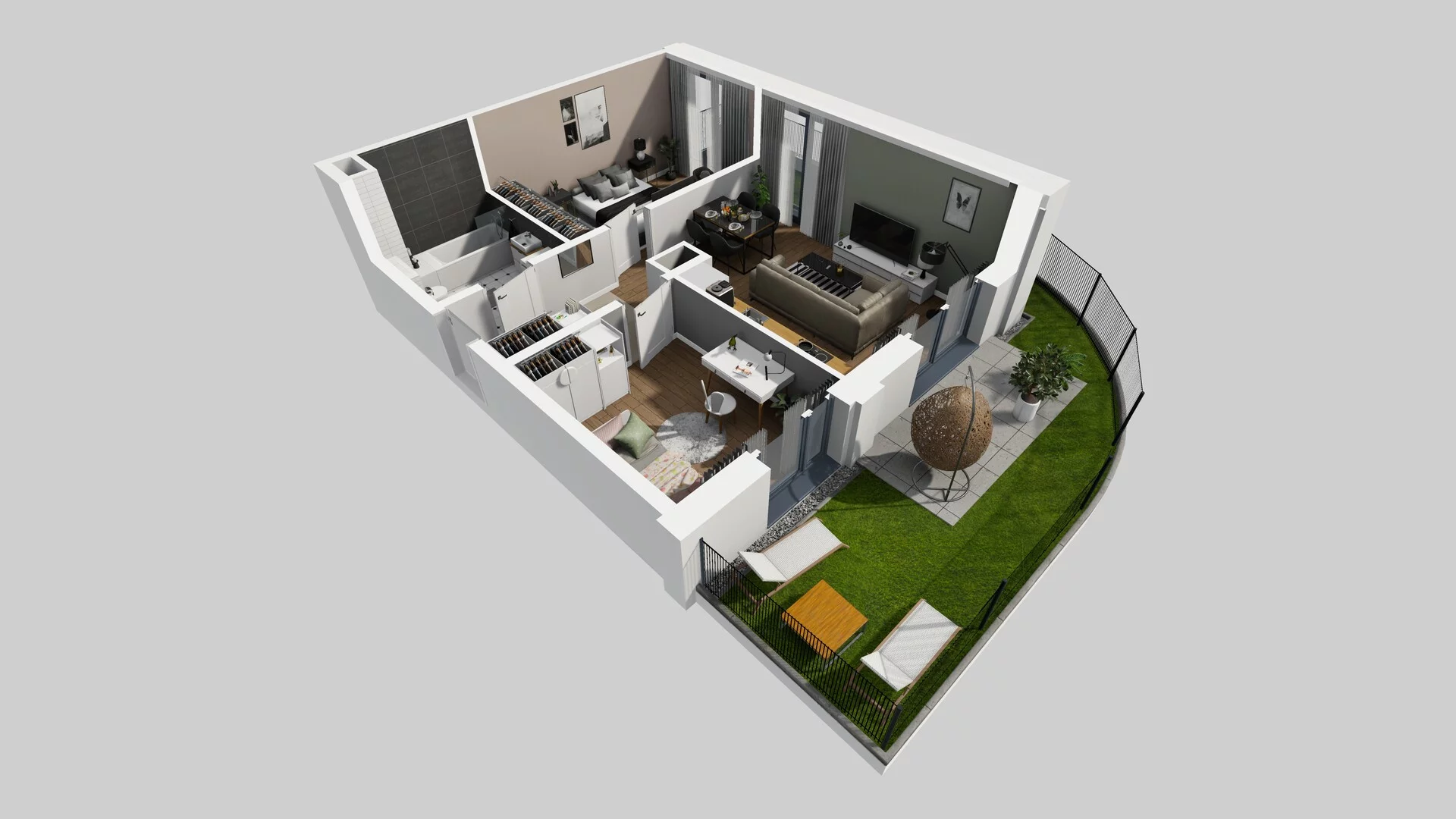 3 pokoje, mieszkanie 52,86 m², parter, oferta nr B/43, Osobowicka 114, Wrocław, Osobowice-Rędzin, Fabryczna, ul. Osobowicka 114