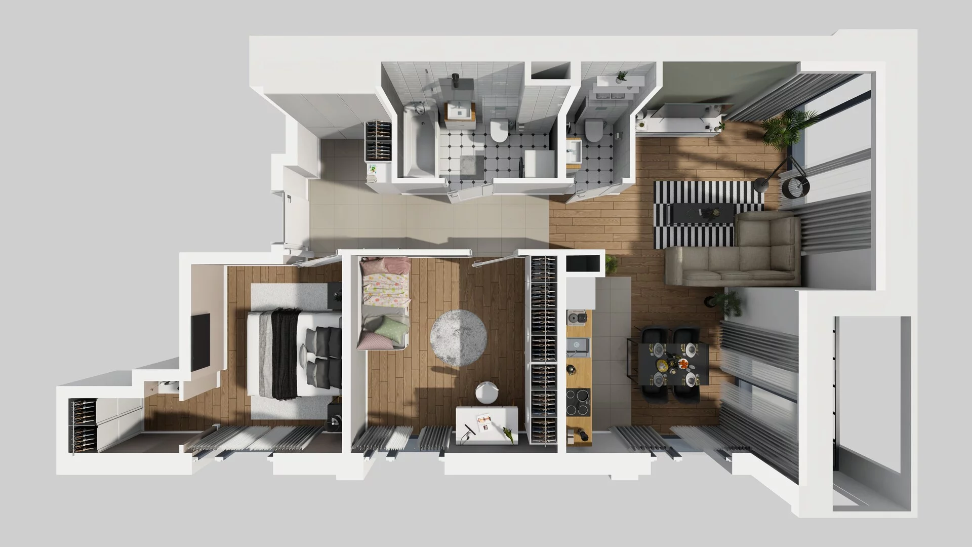 3 pokoje, mieszkanie 66,62 m², piętro 1, oferta nr B/13, Osobowicka 114, Wrocław, Osobowice-Rędzin, Fabryczna, ul. Osobowicka 114