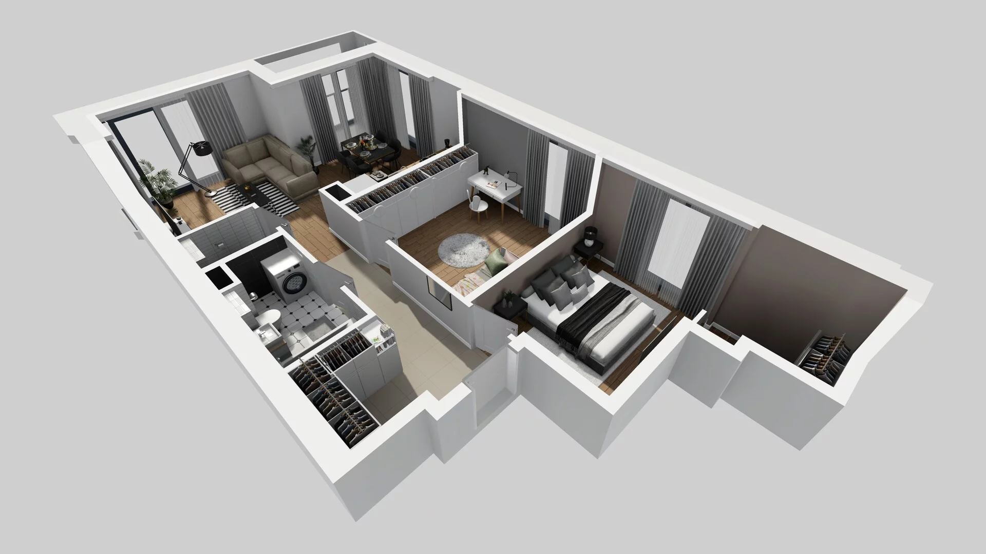 3 pokoje, mieszkanie 66,62 m², piętro 1, oferta nr B/13, Osobowicka 114, Wrocław, Osobowice-Rędzin, Fabryczna, ul. Osobowicka 114