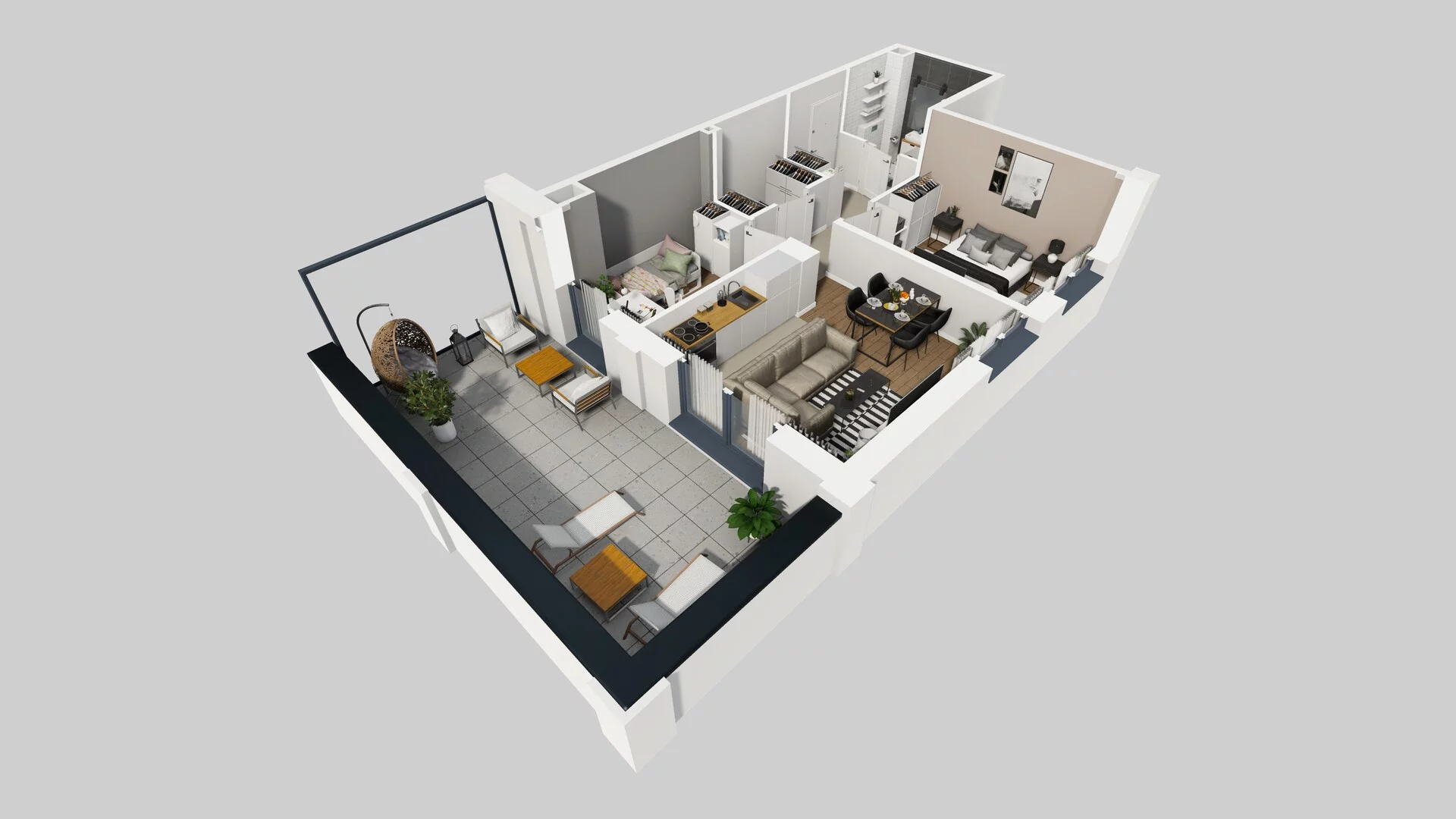 3 pokoje, mieszkanie 51,53 m², piętro 1, oferta nr B/32, Osobowicka 114, Wrocław, Osobowice-Rędzin, Fabryczna, ul. Osobowicka 114