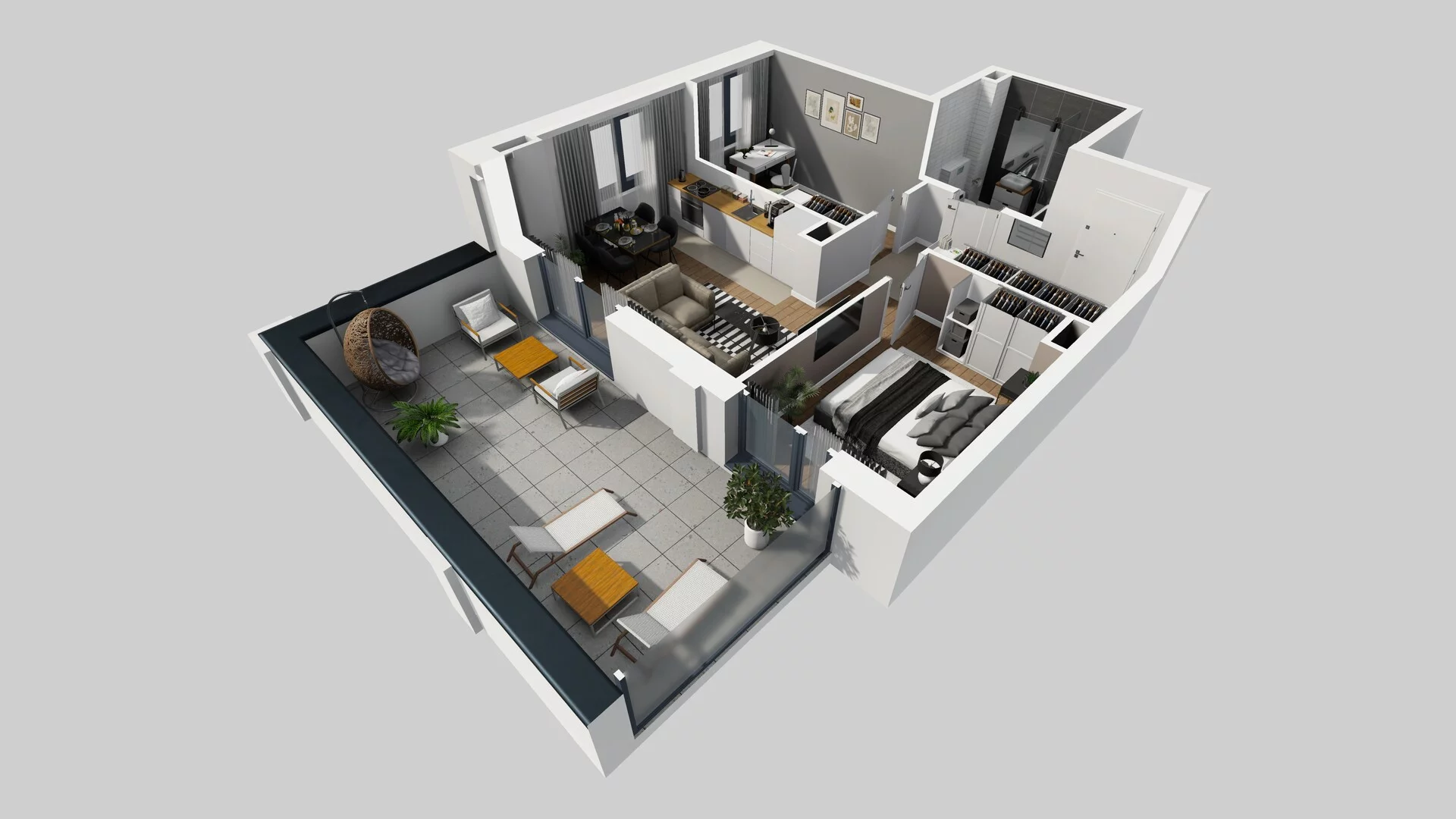 3 pokoje, mieszkanie 49,19 m², piętro 1, oferta nr B/33, Osobowicka 114, Wrocław, Osobowice-Rędzin, Fabryczna, ul. Osobowicka 114