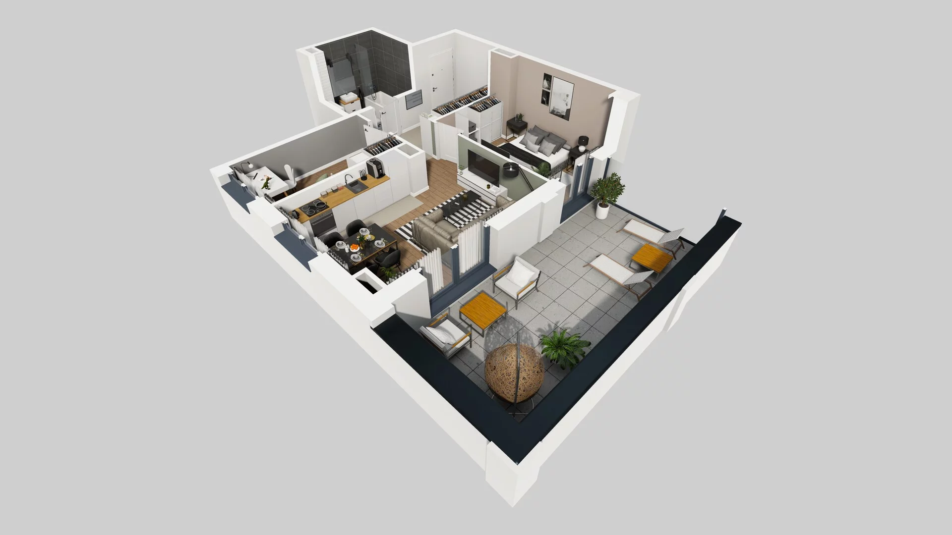 3 pokoje, mieszkanie 49,19 m², piętro 1, oferta nr B/33, Osobowicka 114, Wrocław, Osobowice-Rędzin, Fabryczna, ul. Osobowicka 114