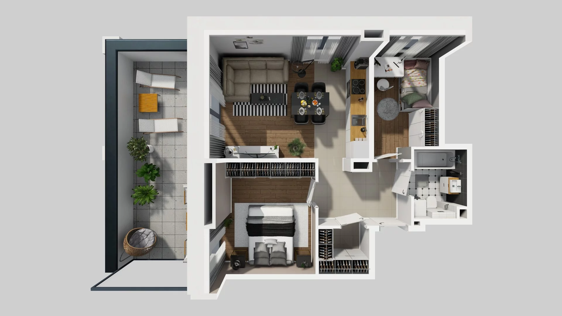 3 pokoje, mieszkanie 56,08 m², piętro 1, oferta nr B/50, Osobowicka 114, Wrocław, Osobowice-Rędzin, Fabryczna, ul. Osobowicka 114
